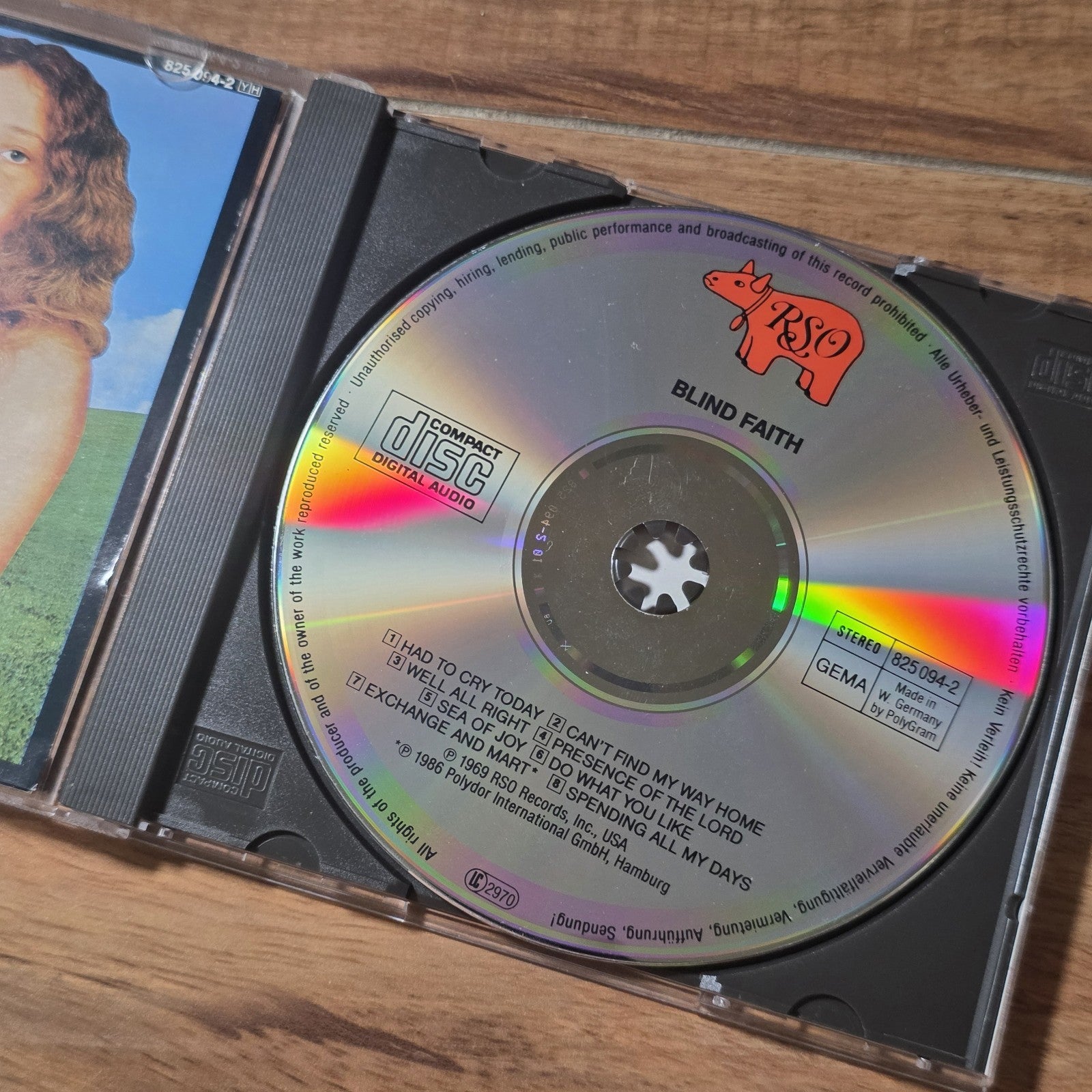 Blind Faith - Self-Titled CD Album 1986 West Germany RSO Banned Cover Rare HTF
