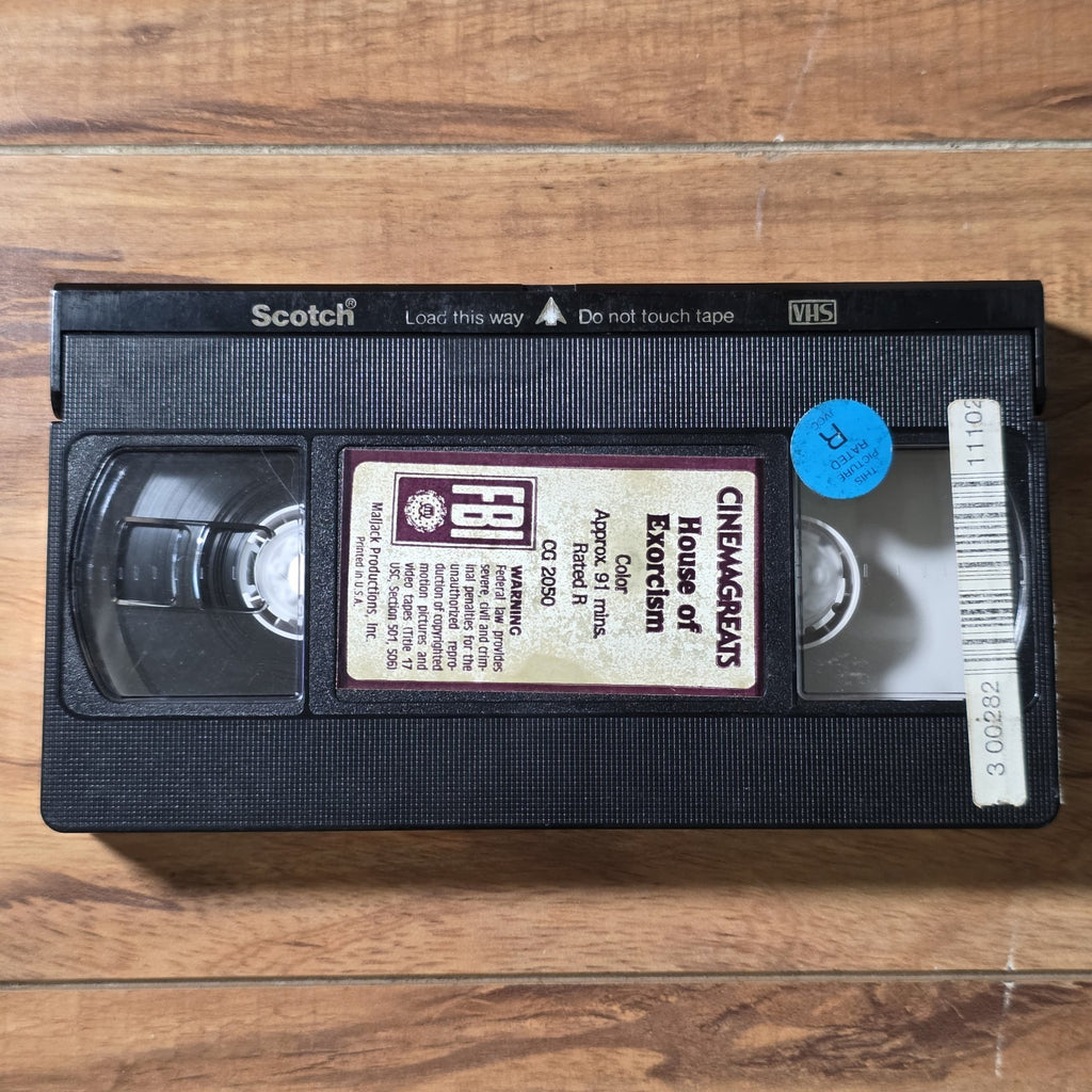 The Devil in the House of Exorcism VHS 1978 Horror 1st Release Cut Box Rare HTF