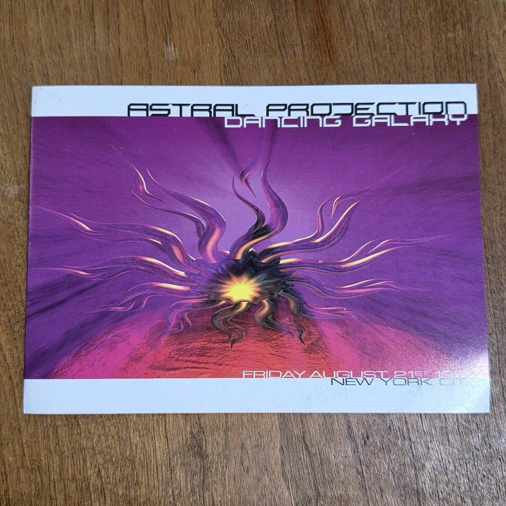 Astral Projection 1998 Rave Flyer New York City NYC Trance EDM Acid Dance 90s