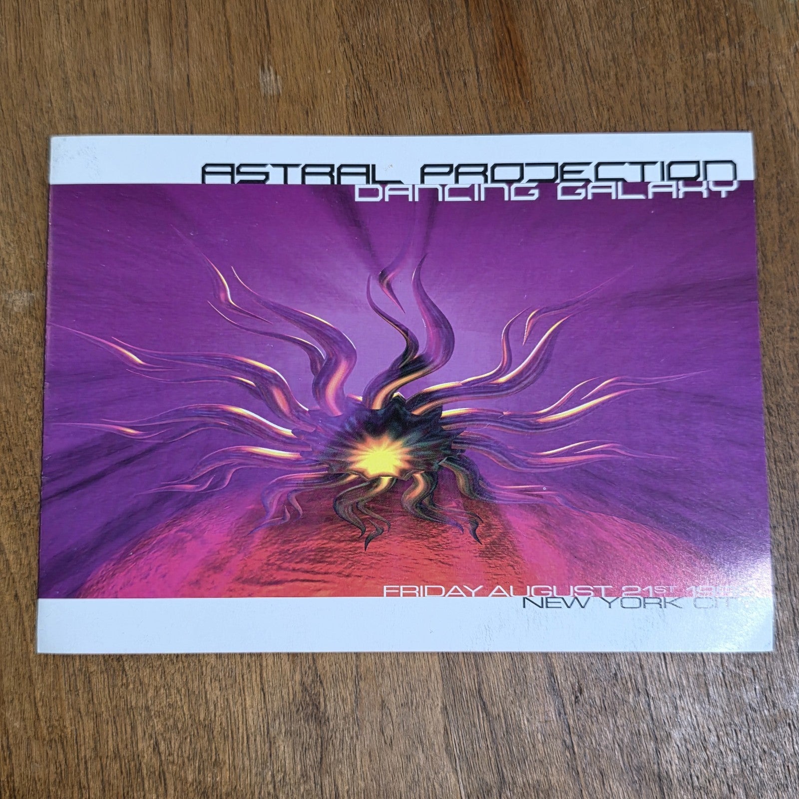 Astral Projection 1998 Rave Flyer New York City NYC Trance EDM Acid Dance 90s