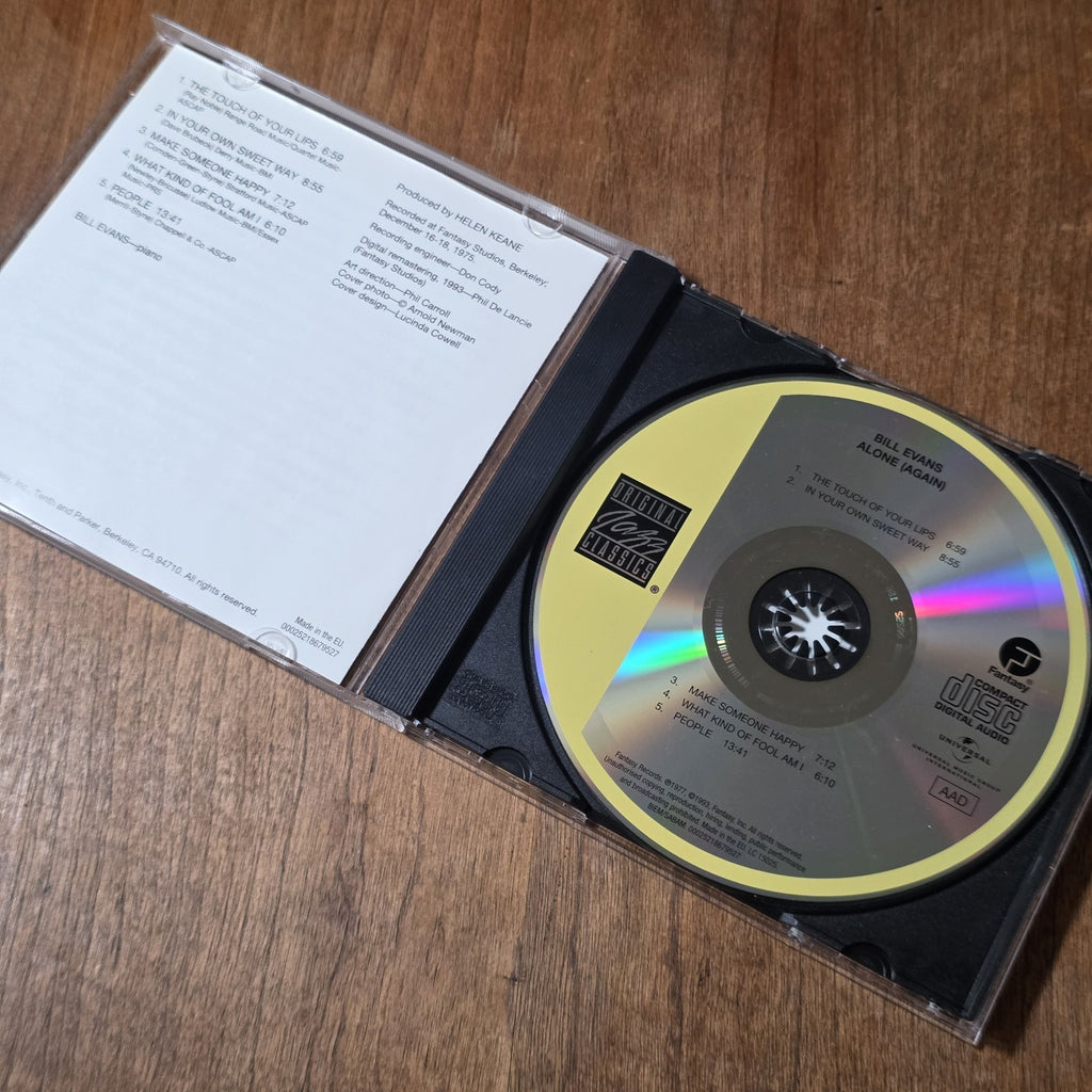 Bill Evans - Alone CD Album 1993 Jazz HTF