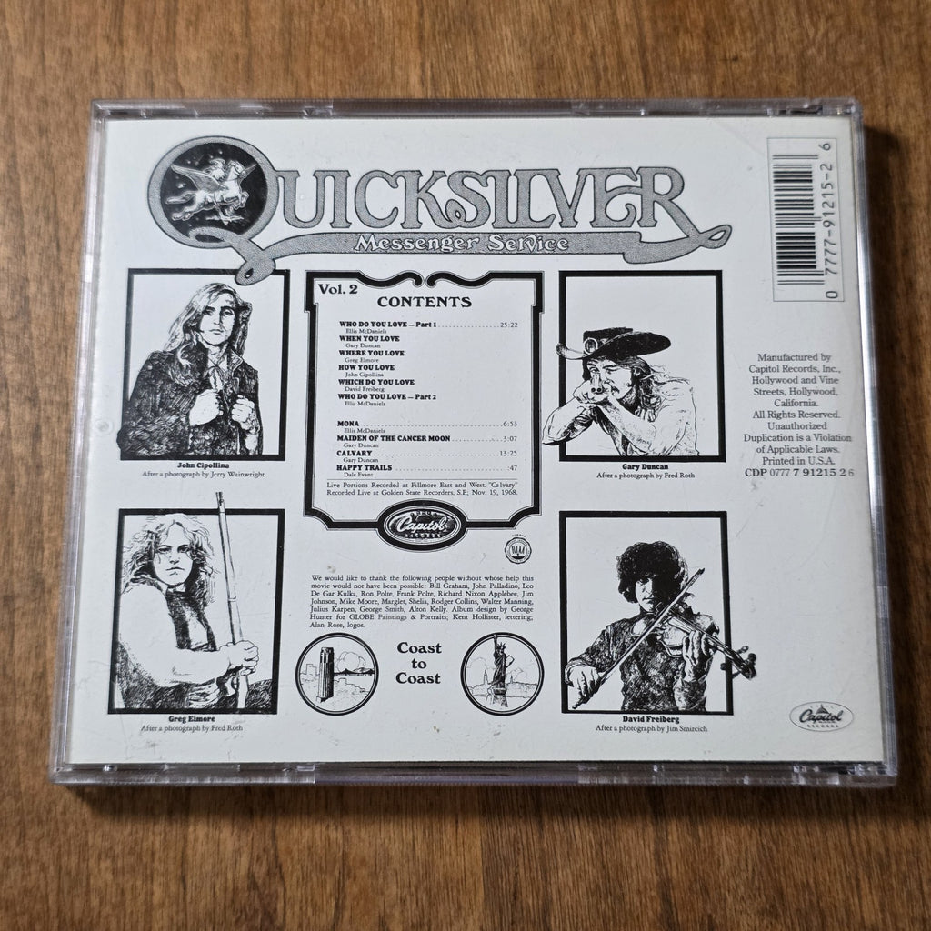 Quicksilver Messenger Service - Happy Trails CD Album 1969 Psychedelic Rock