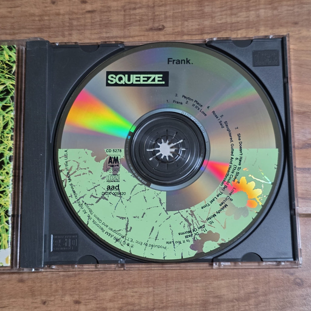 Squeeze - Frank CD Album 1989 New Wave Pop