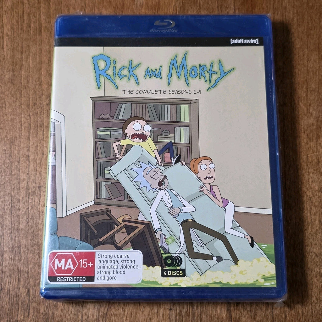 Rick and Morty: The Complete Seasons 1-4 Blu-ray 2020 Animated Sci-Fi New Sealed