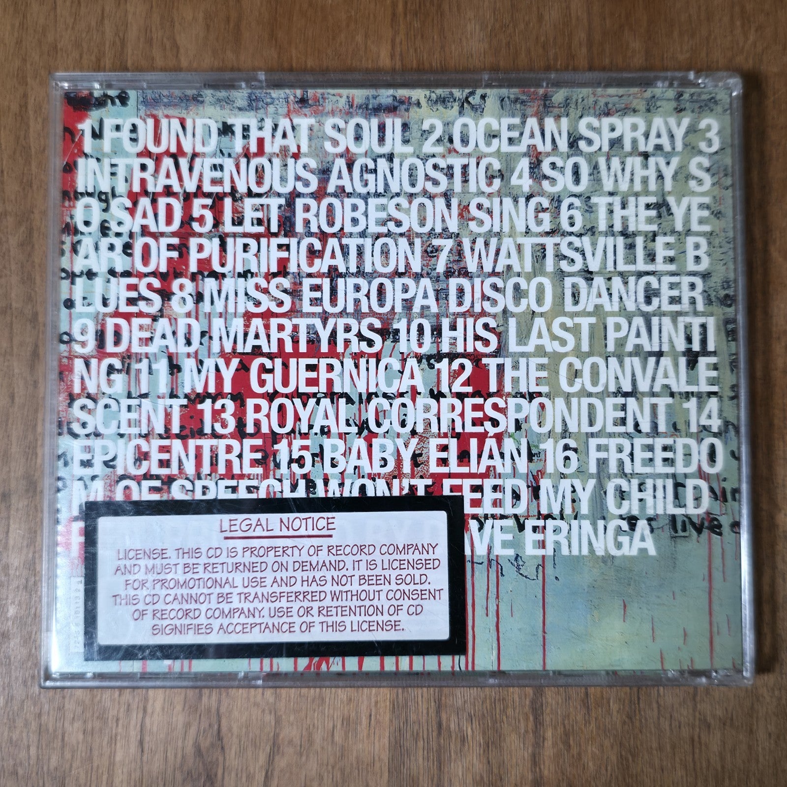 Manic Street Preachers - Know Your Enemy CD Album 2001 Alternative Rock