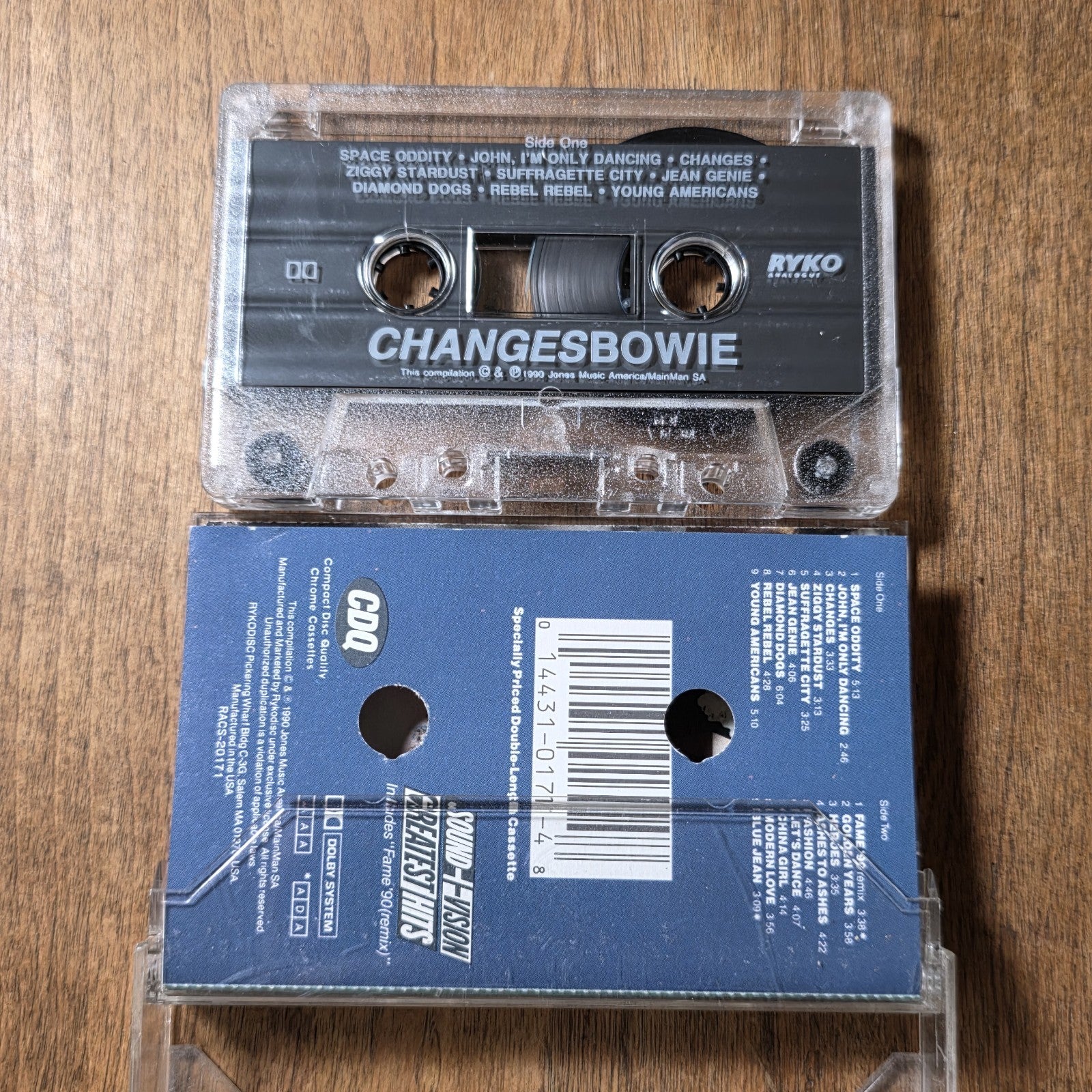 David Bowie - Changesbowie Cassette Compilation 1990 Pop Rock HTF