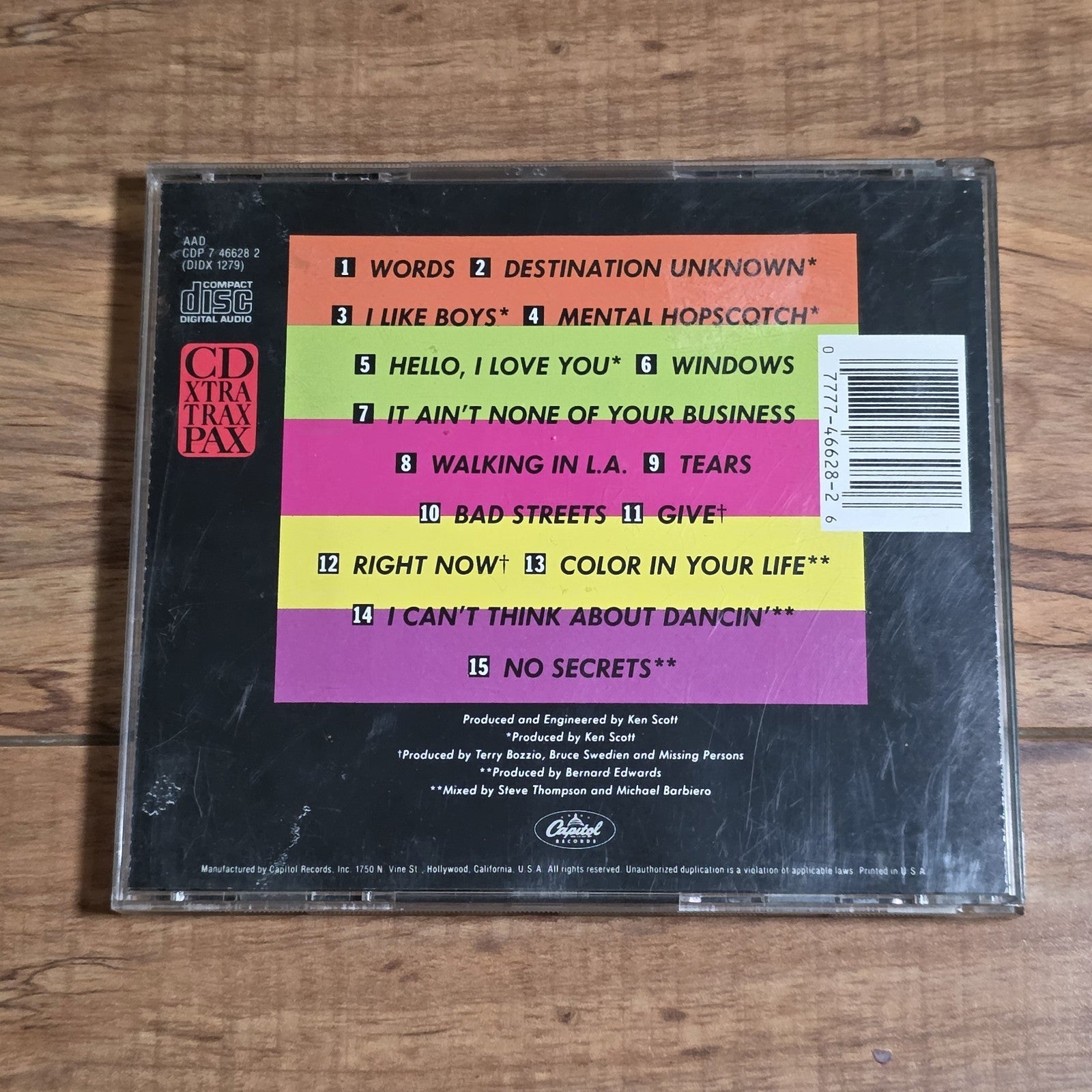 Missing Persons - The Best Of Missing Persons CD Compilation 1987 New Wave