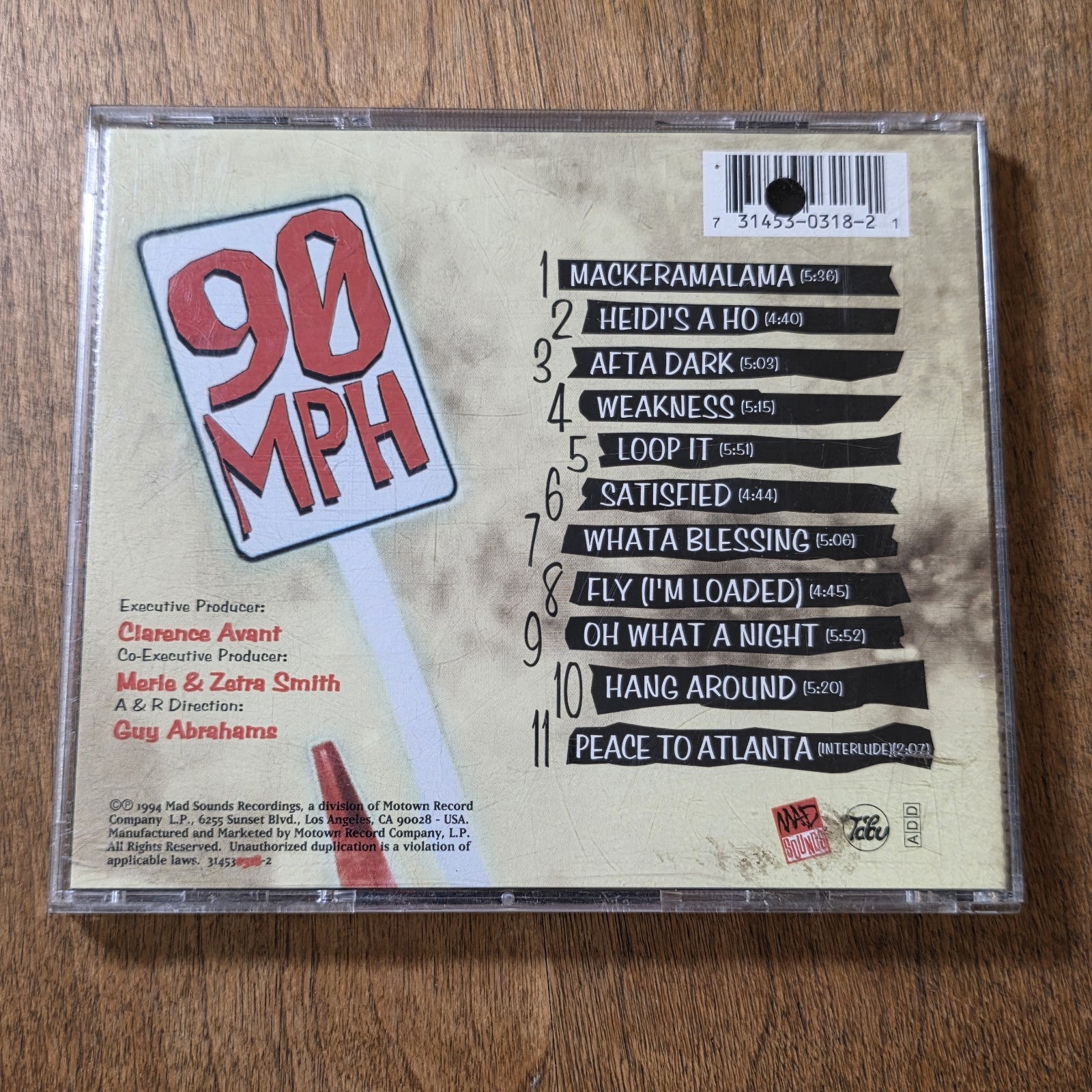 Mackframalama - 90 MPH CD Album 1994 R&B Soul