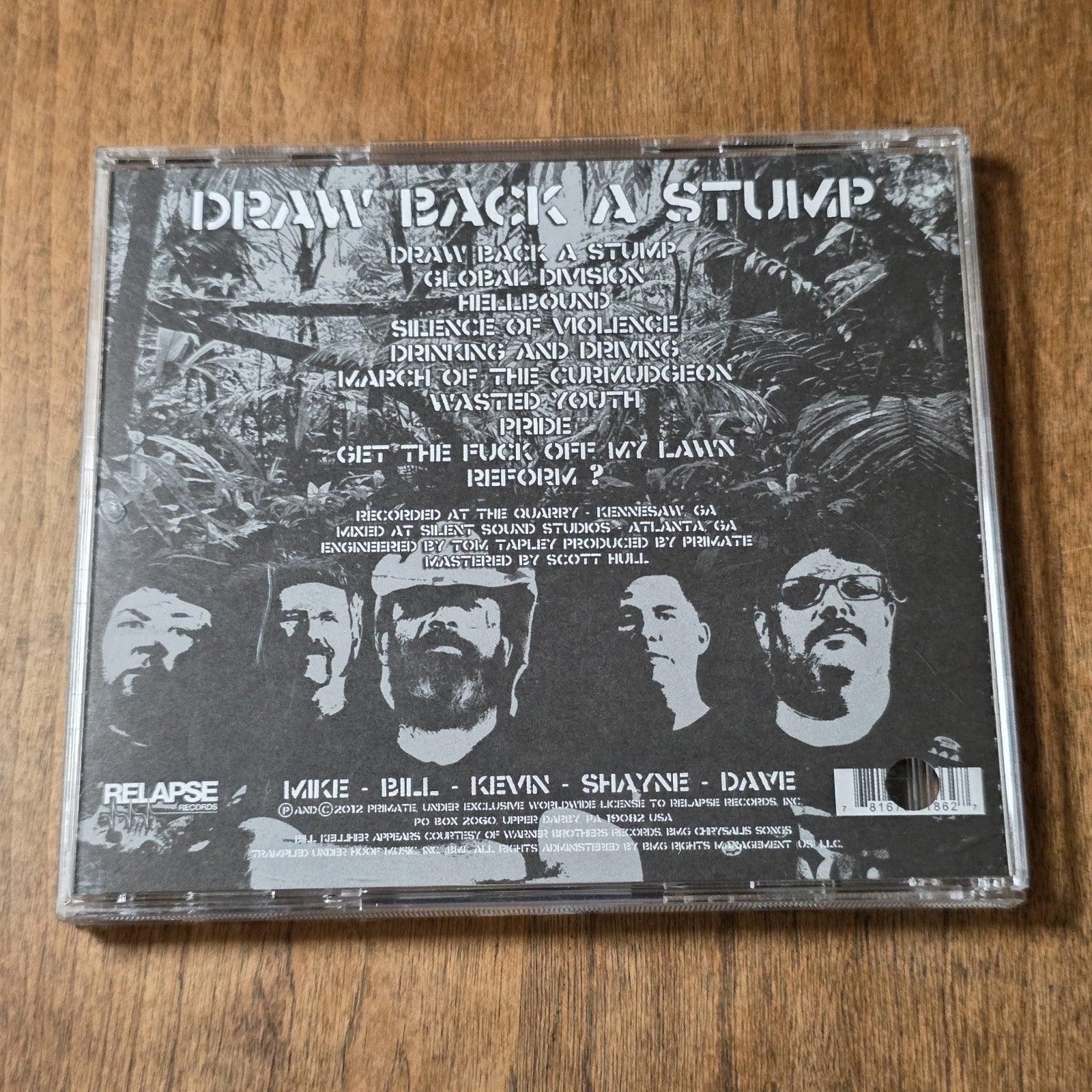 Primate - Draw Back a Stump CD EP 2012 Grindcore Hardcore Punk