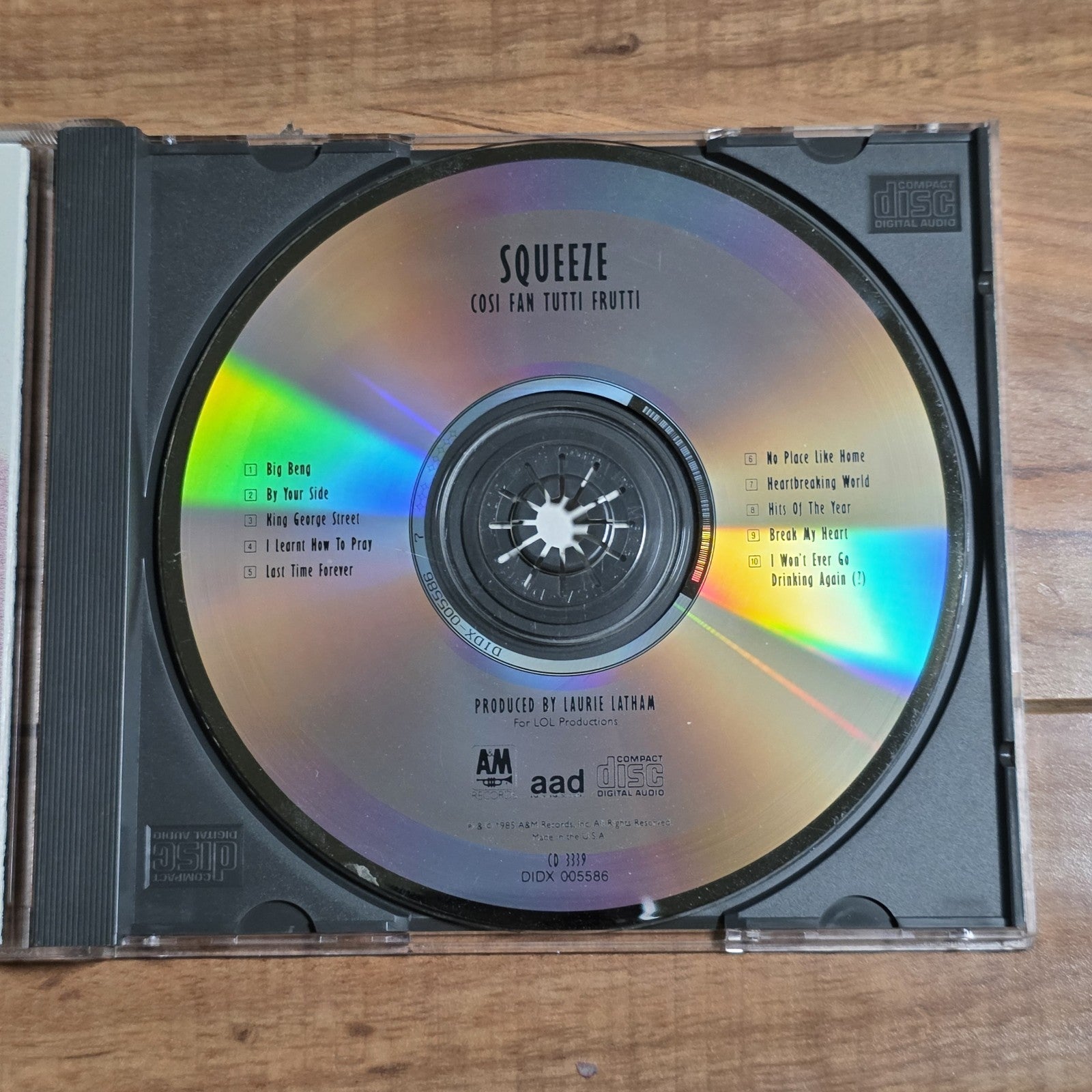 Squeeze - Cosi Fan Tutti Frutti CD Album 1985 New Wave Rare HTF