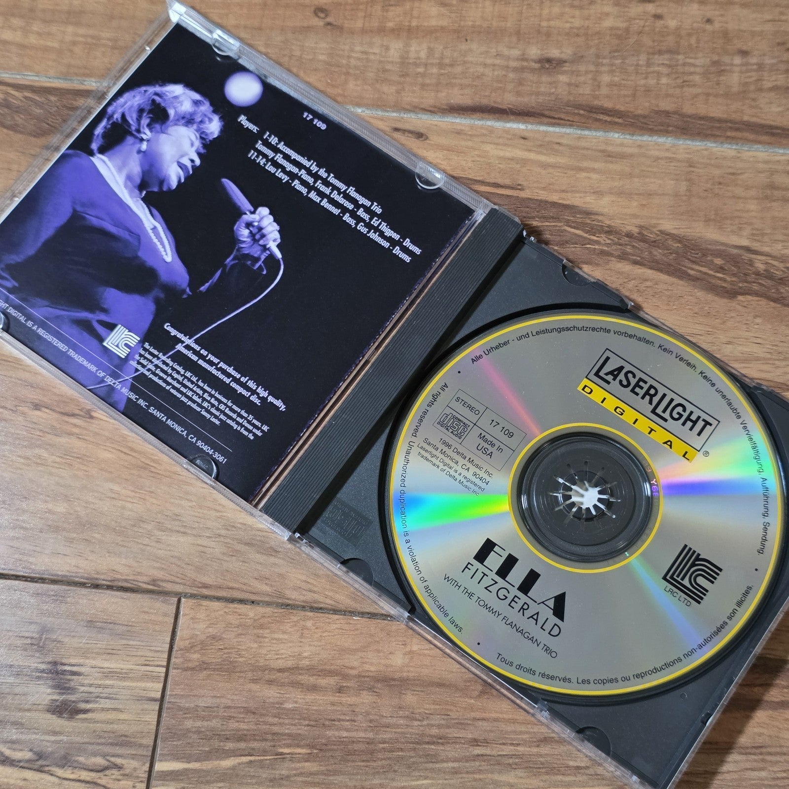 Ella Fitzgerald - Ella Fitzgerald With Tommy Flanagan Trio CD Album 1977 Jazz