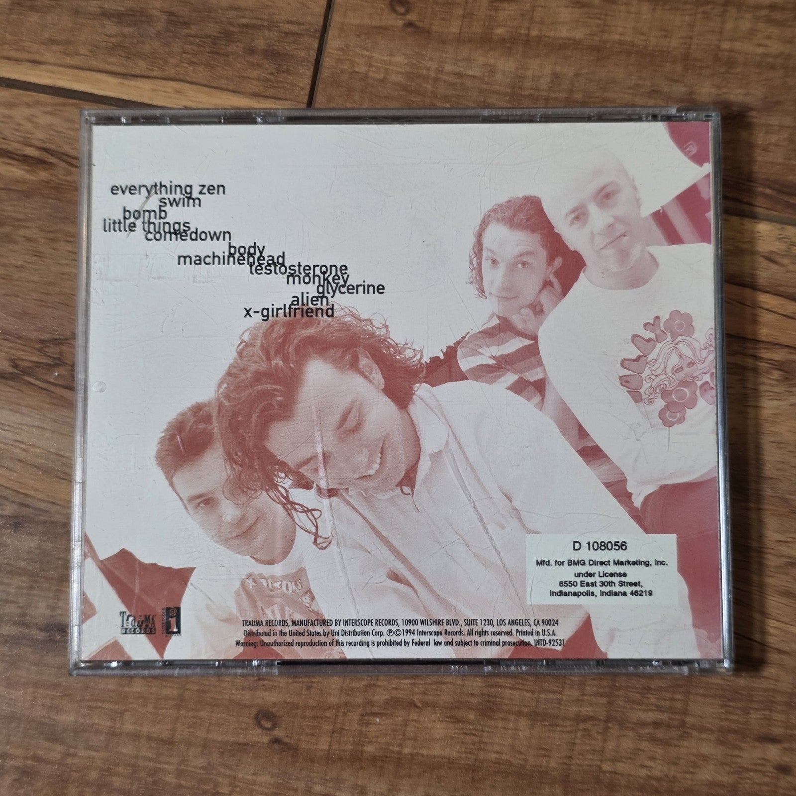 Bush - Sixteen Stone CD Album 1994 Grunge Alternative Rock