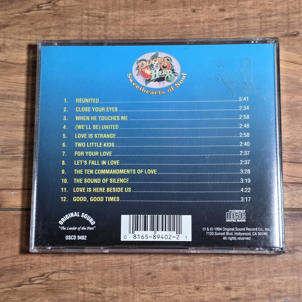 Peaches & Herb - Sweethearts of Soul CD Album 1994 Soul R&B HTF