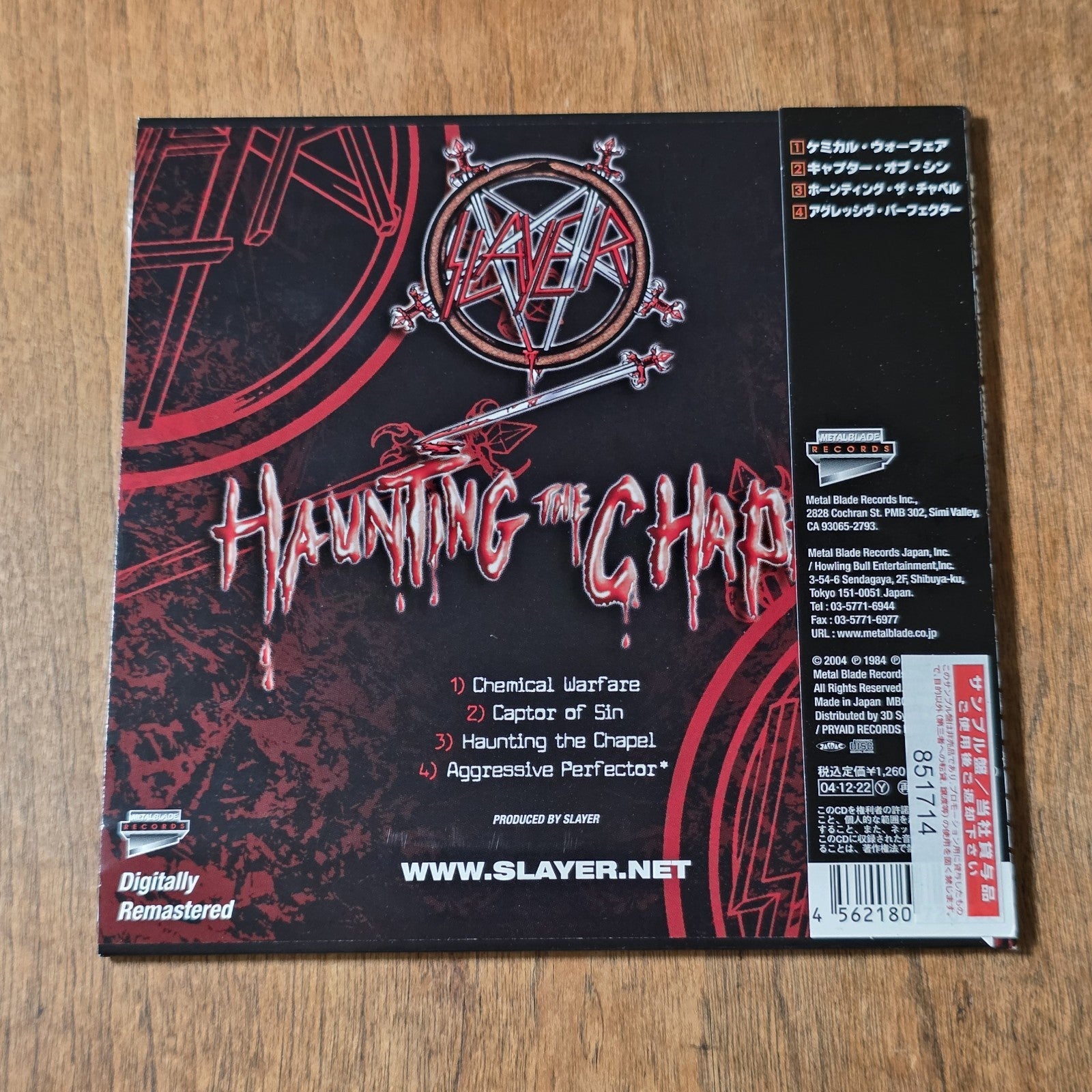 Slayer - Haunting Chapel CD EP 2004 Thrash Metal Japan Import OBI Rare HTF