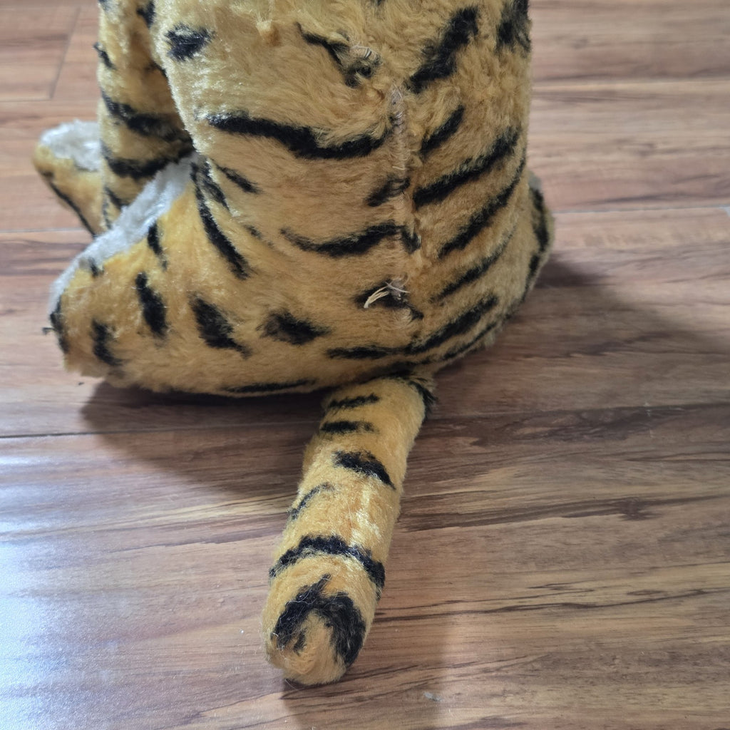 My-Toy Co. Tiger Plush Rubber Face 1950s Vintage Stuffed Toy Large 18"