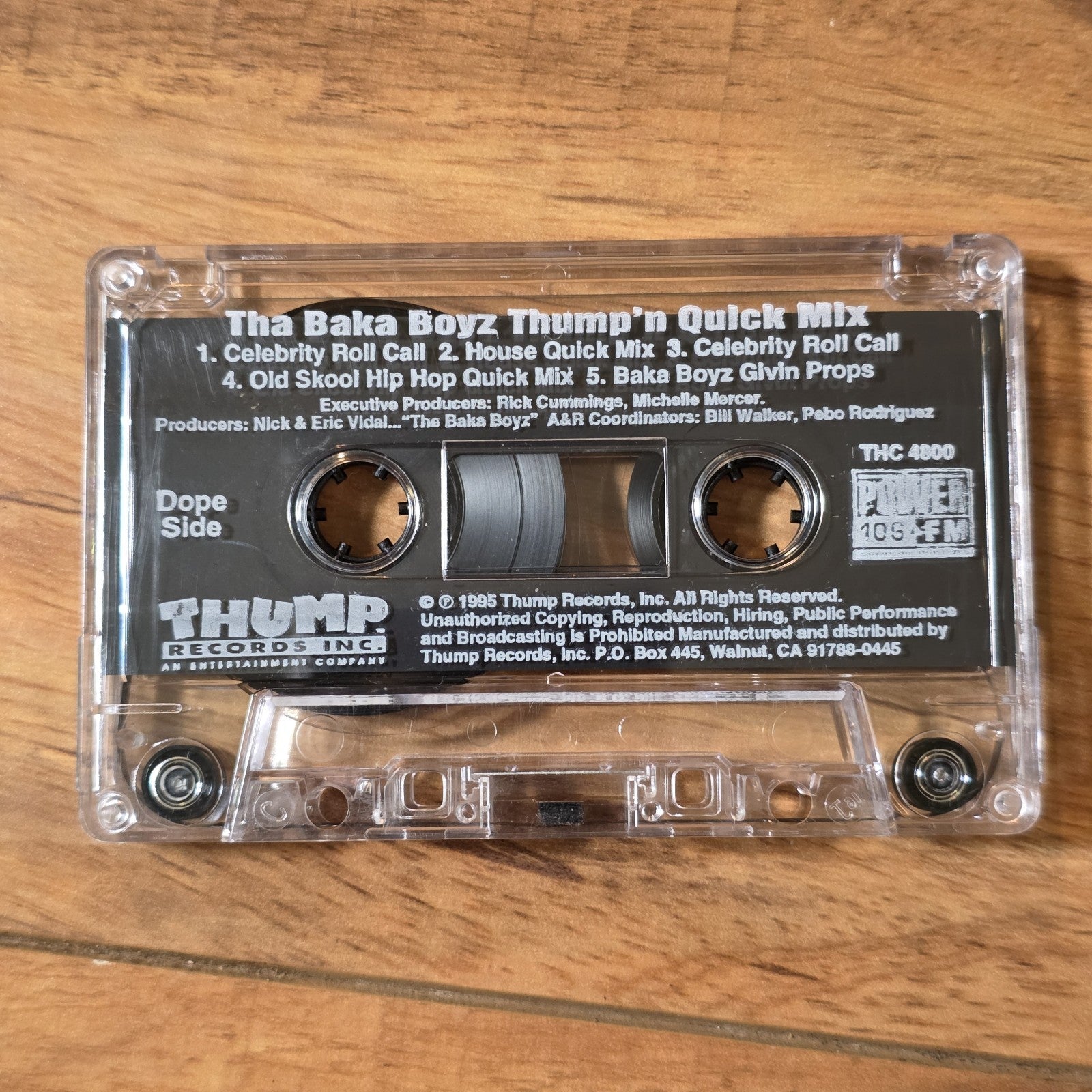 Baka Boyz - Thump'n Quick Mixes Comp 1994 Hip Hop Cassette Thump Rare HTF