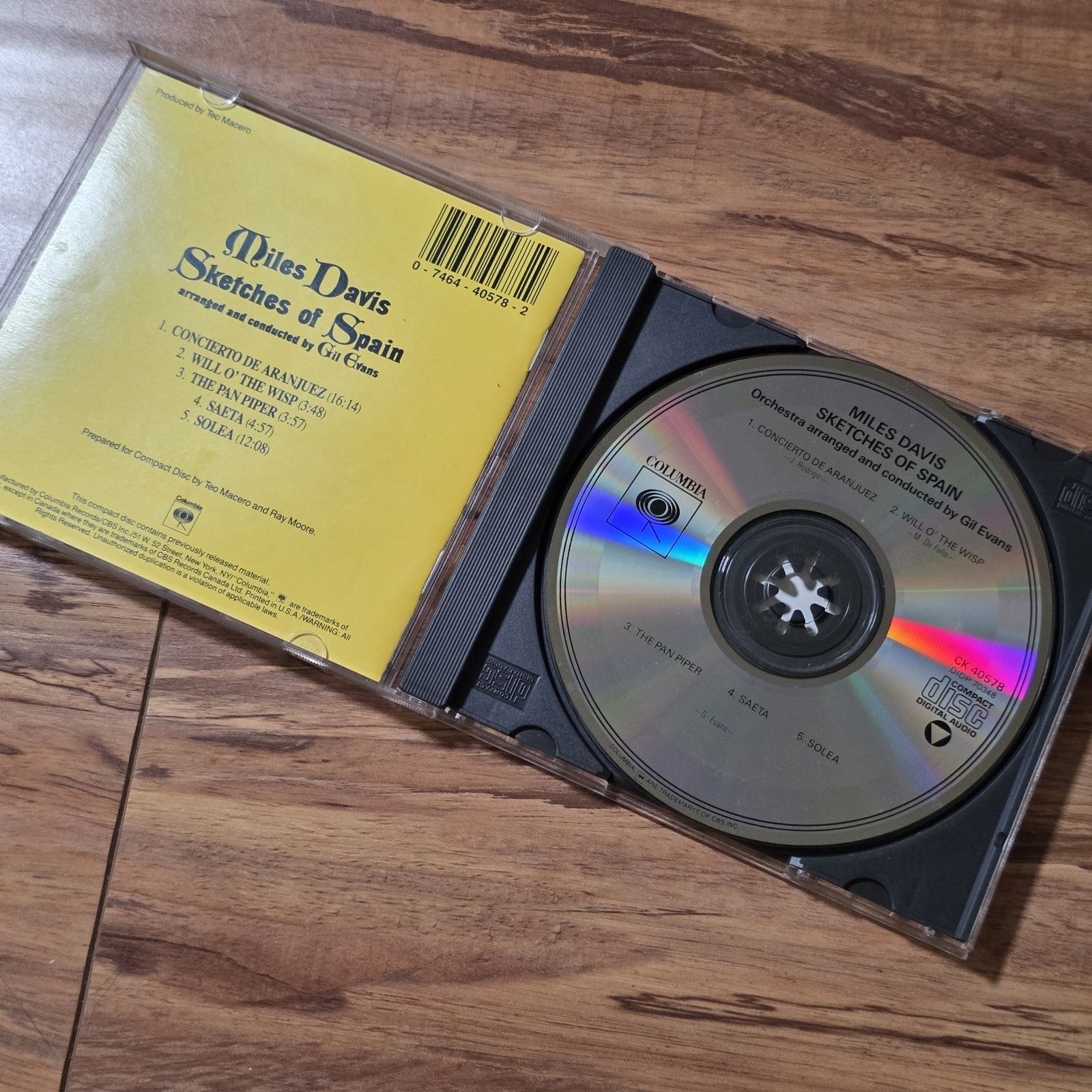 Miles Davis - Sketches of Spain CD Album 1959 Jazz