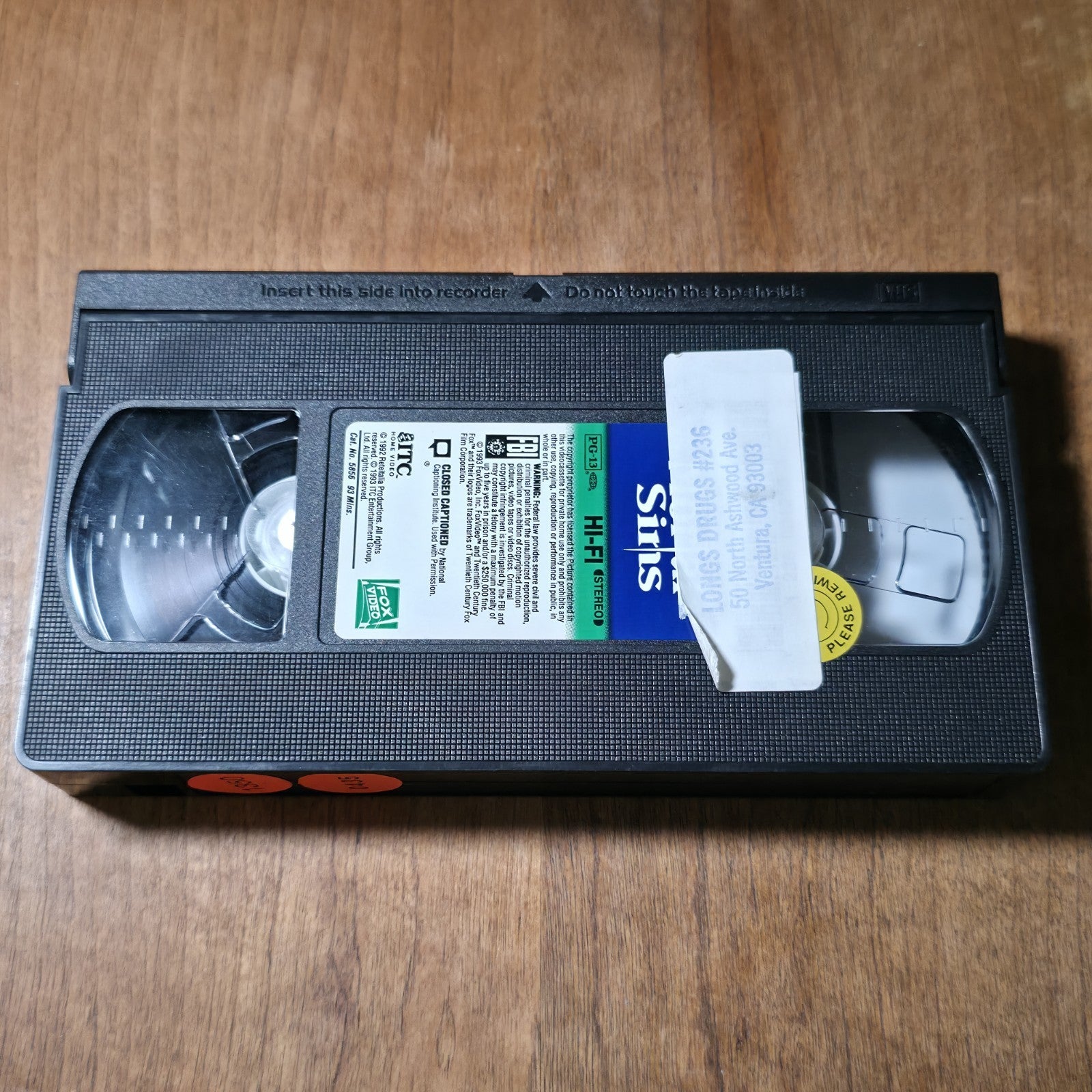 Mortal Sins VHS 1993 Thriller Christopher Reeve
