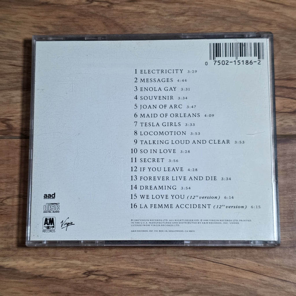 Orchestral Manoeuvres in the Dark - The Best of OMD CD Compilation 1988 Synth-Po