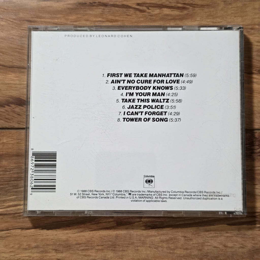 Leonard Cohen - I'm Your Man CD Album 1988 Folk Rock