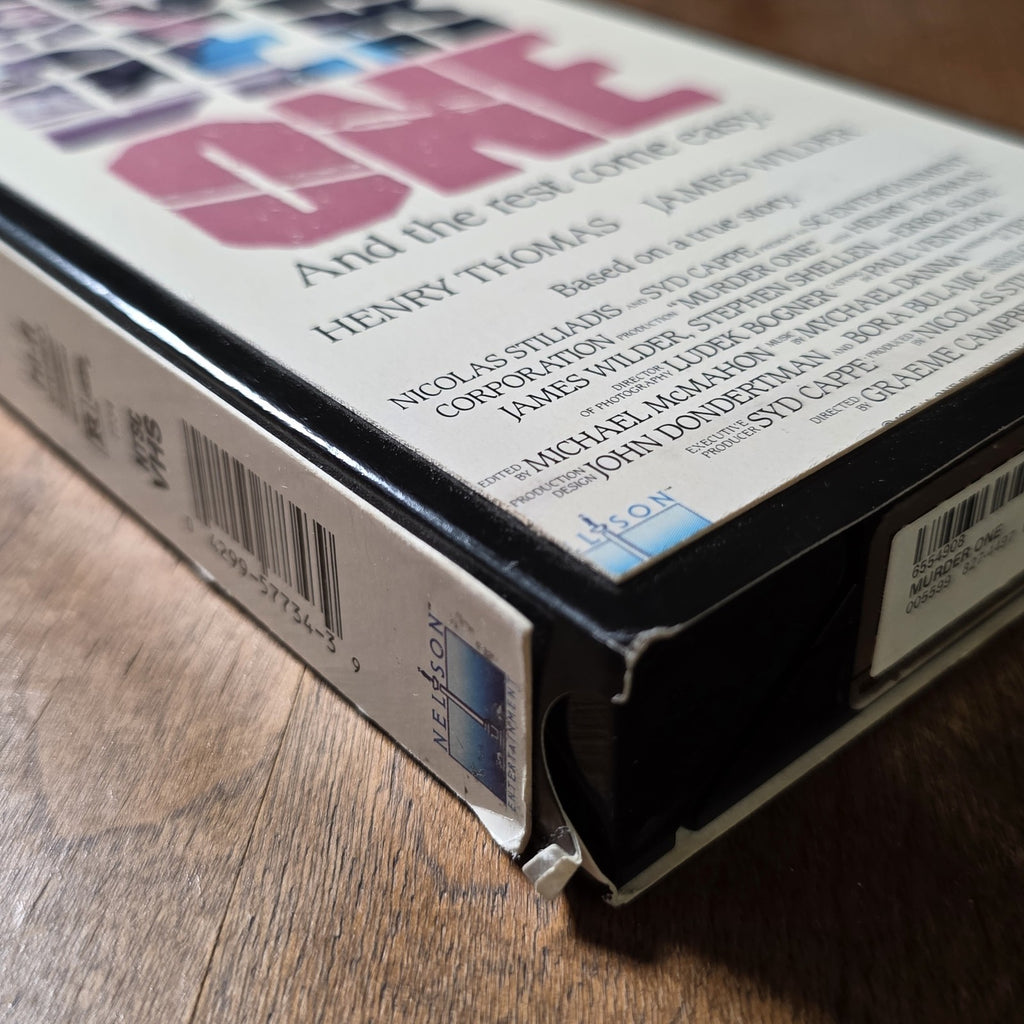 Murder One 1988 VHS Graeme Campbell Crime Drama Cut Box