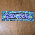 Quest World 1998 Rave Flyer Los Angeles Hollywood Adam Beyer Luke Slater EDM