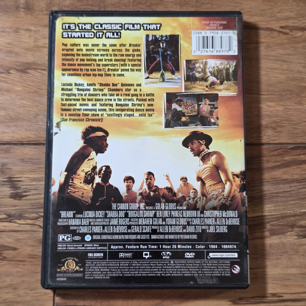 Breakin' DVD 1984 Drama Dance Breakdancing