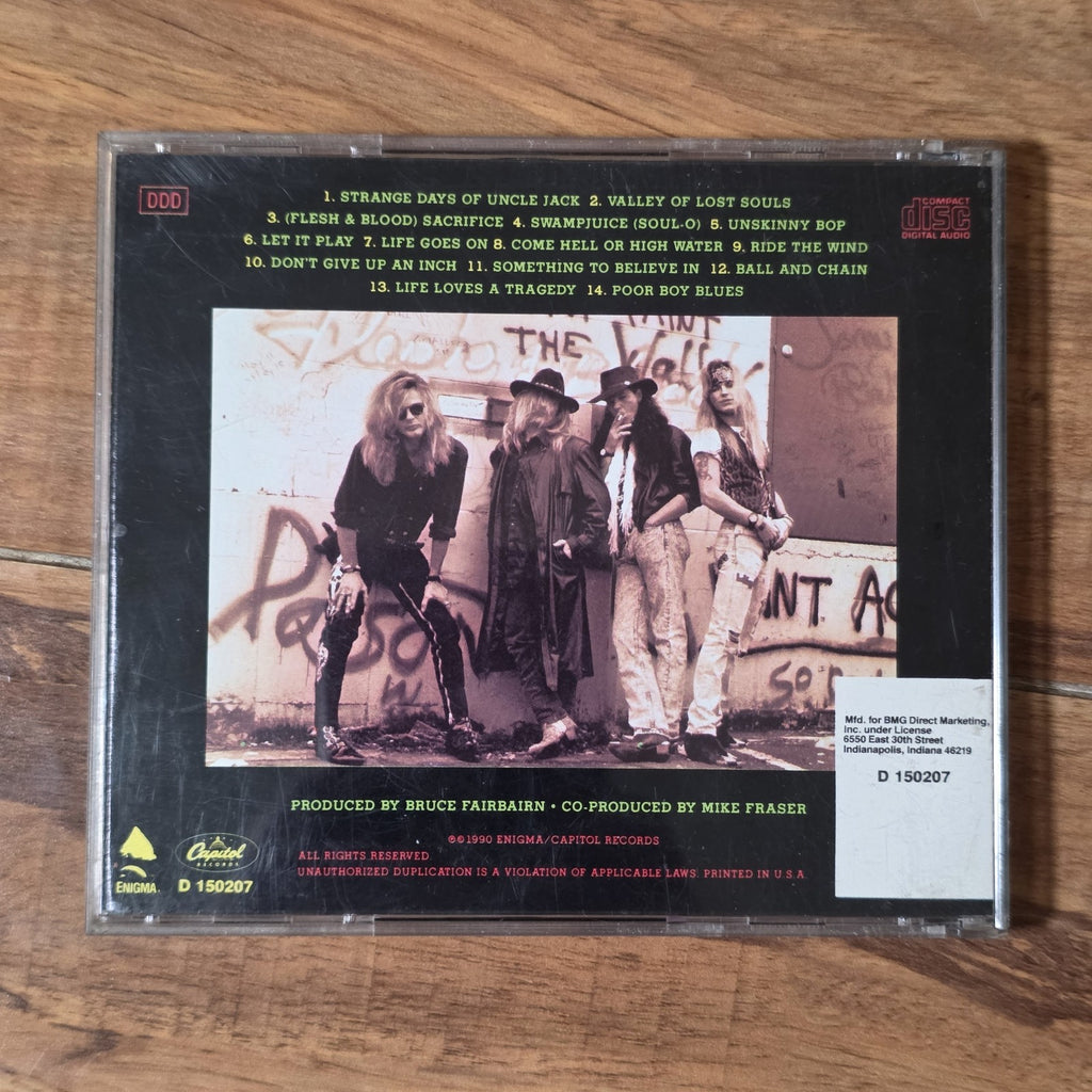 Poison - Flesh & Blood CD 1990 Enigma Capitol Records Hair Metal Rock