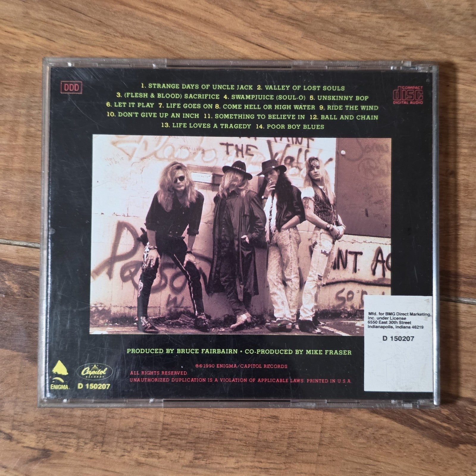 Poison - Flesh & Blood CD 1990 Enigma Capitol Records Hair Metal Rock