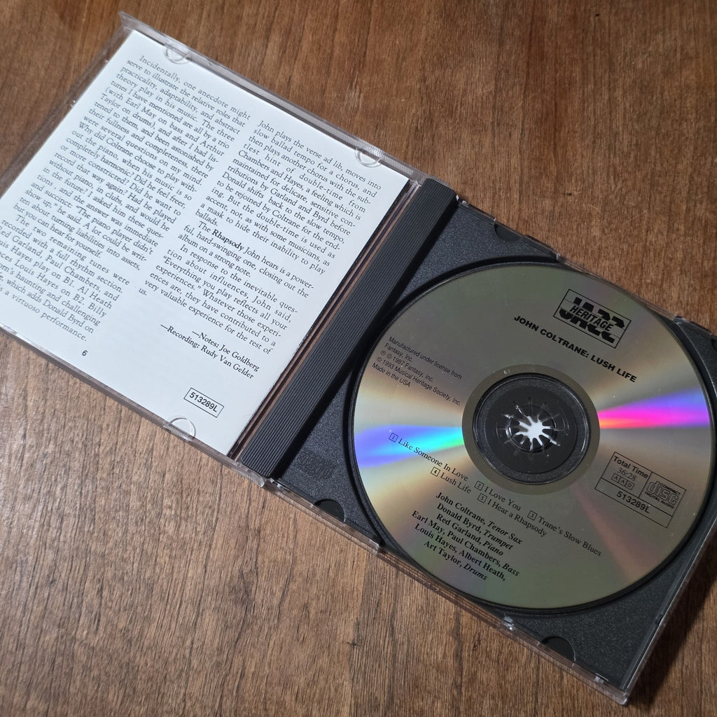John Coltrane - Lush Life CD Album 1961 Jazz