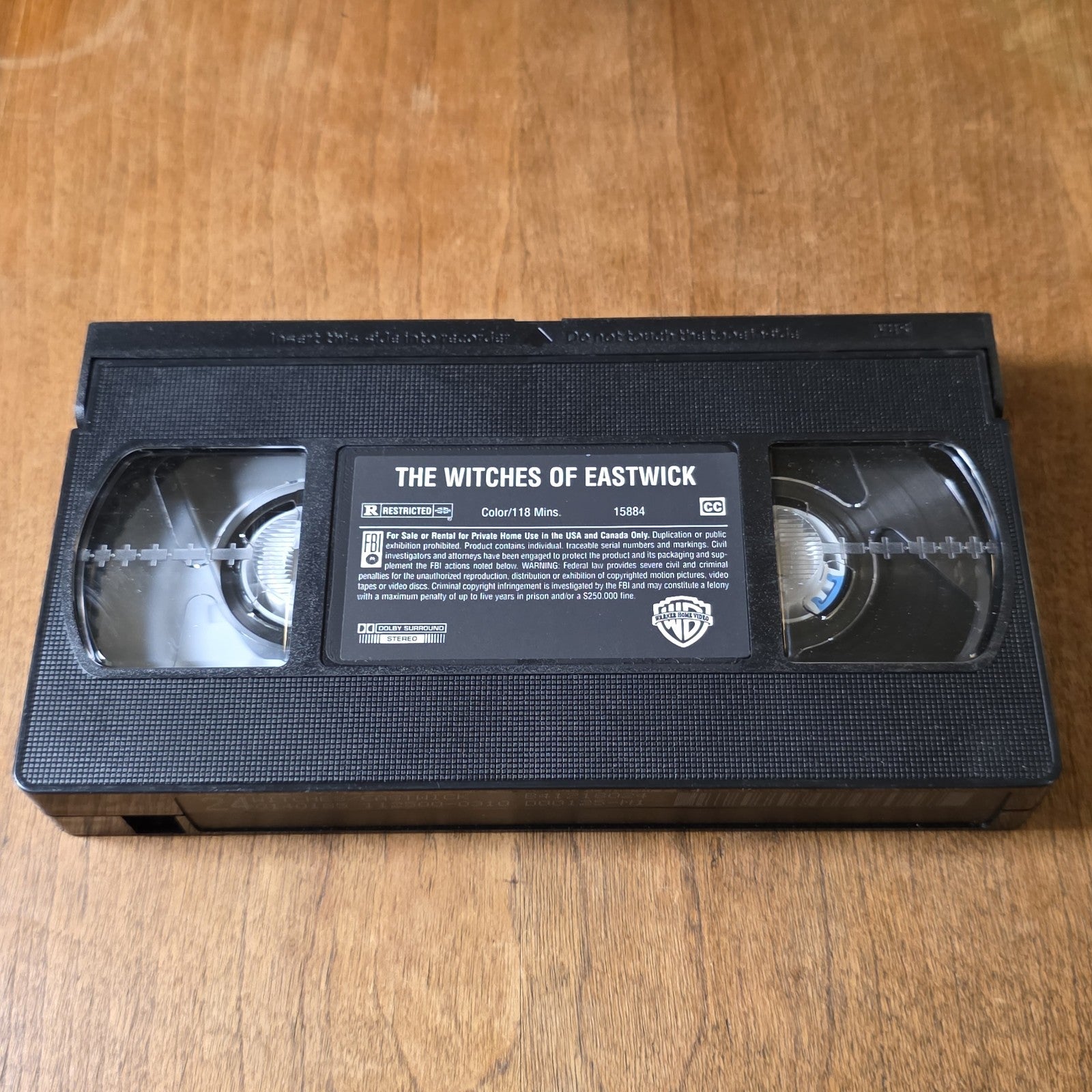 The Witches of Eastwick VHS 1987 Comedy Horror Cher