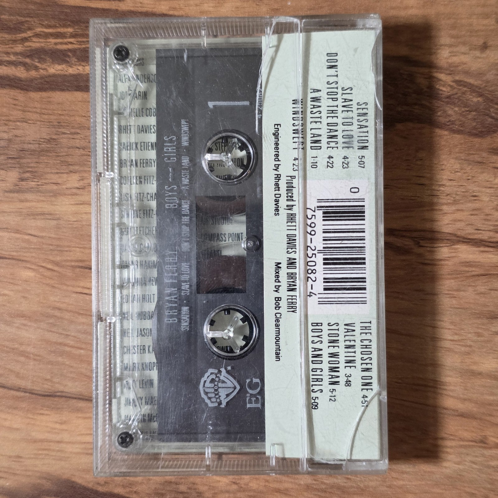 Bryan Ferry - Boys And Girls Cassette Tape EG Reprise Records 1985 Broken Case