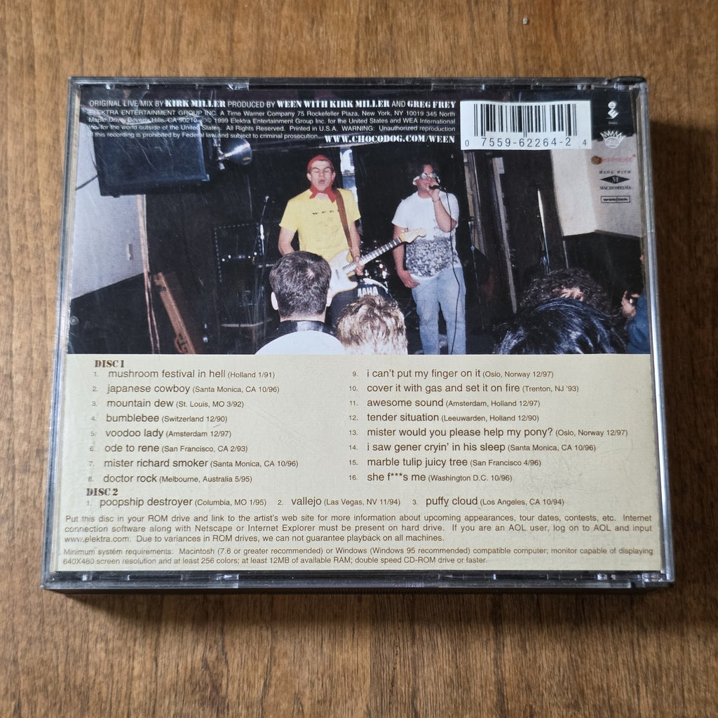 Ween - Paintin The Town Brown CD Live 1999 2 Disc Set Alternative Rock Rare HTF