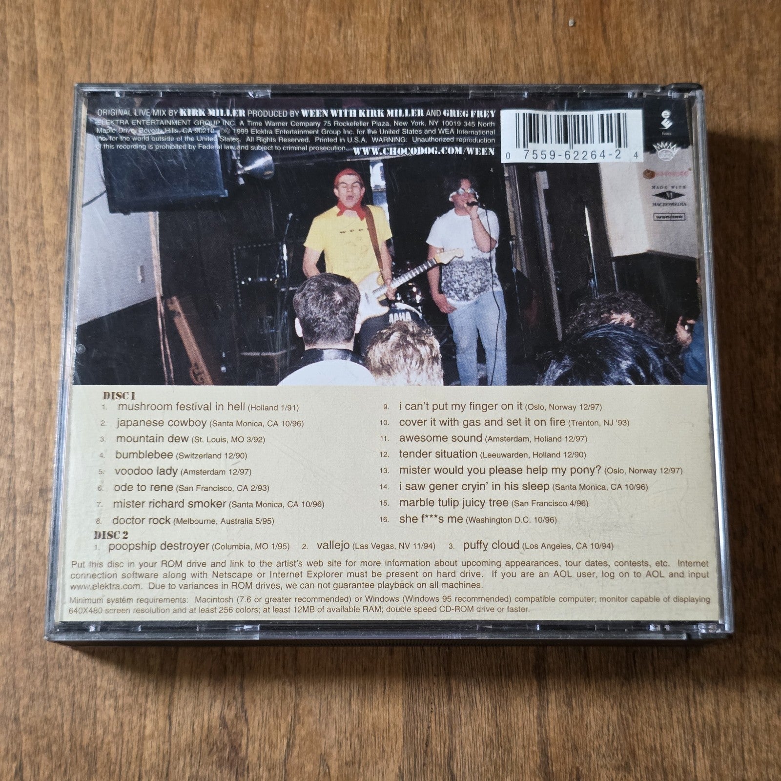 Ween - Paintin The Town Brown CD Live 1999 2 Disc Set Alternative Rock Rare HTF