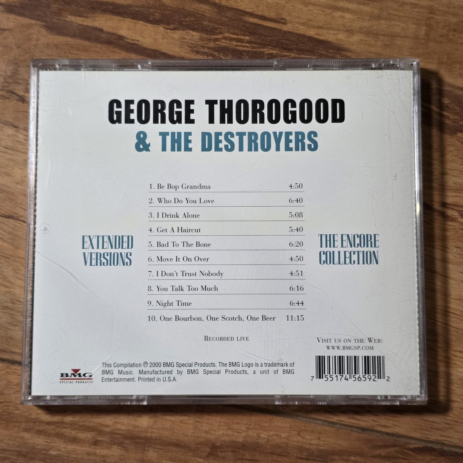 George Thorogood - Extended Versions CD Live BMG Encore Blues Rock