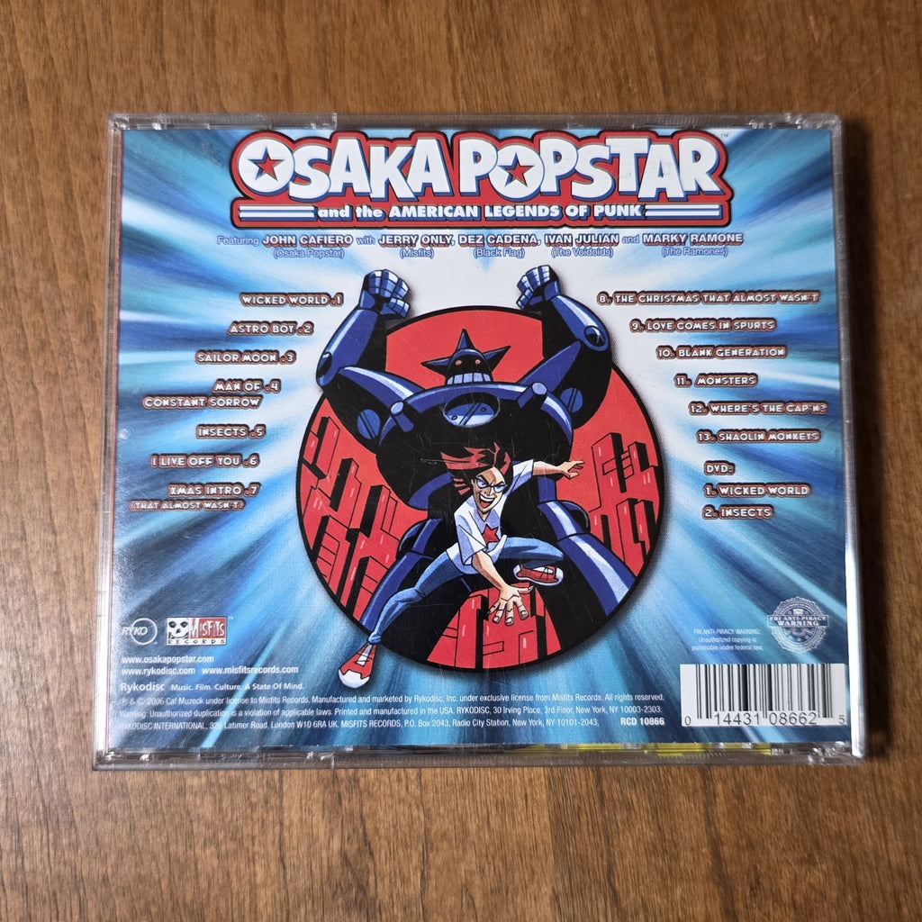 Osaka Popstar - And The American Legends Of Punk 2-Disc CD DVD 2006 Misfits Rock