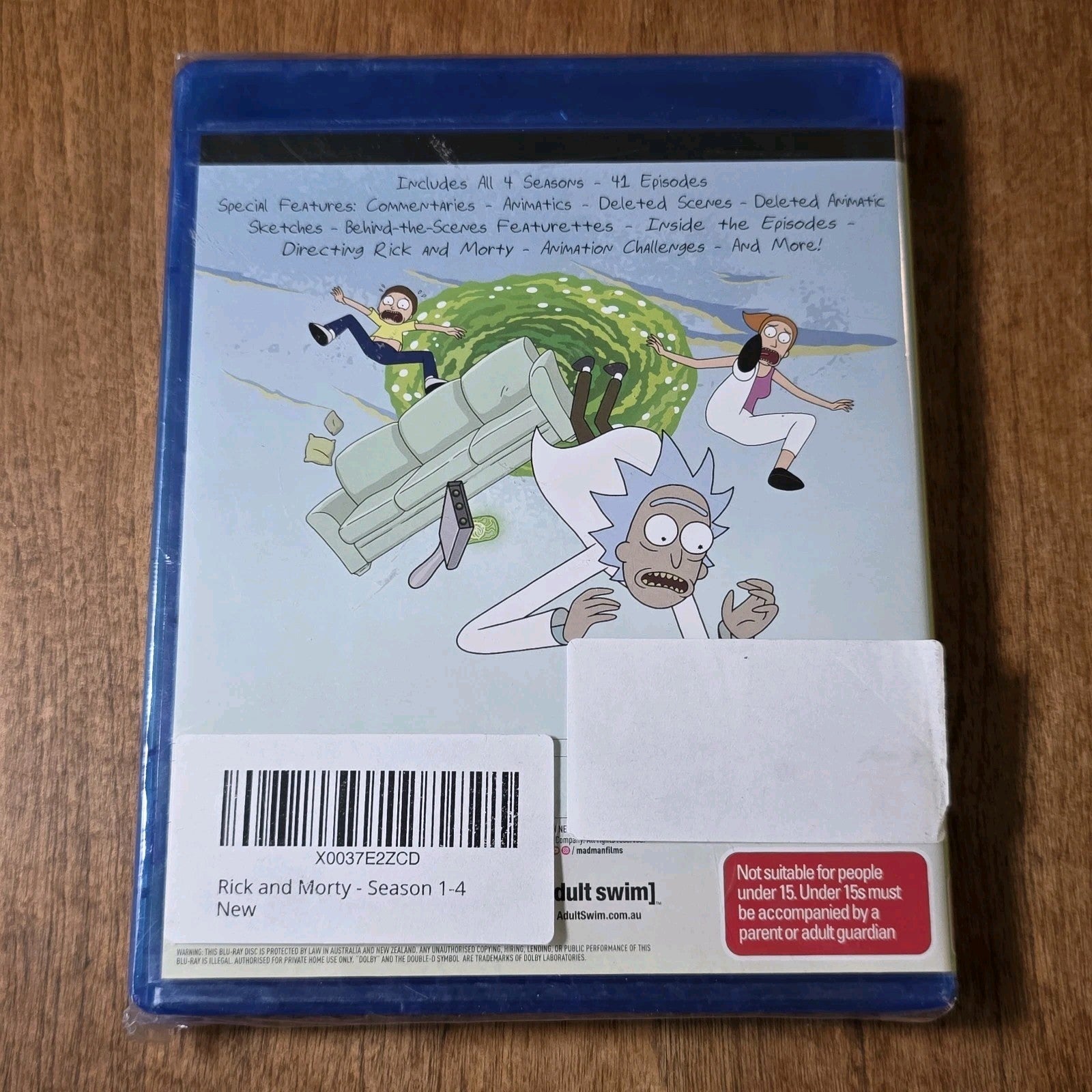 Rick and Morty: The Complete Seasons 1-4 Blu-ray 2020 Animated Sci-Fi New Sealed