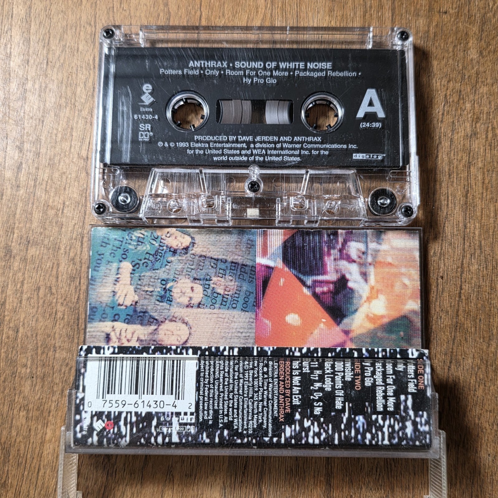 Anthrax - Sound of White Noise Cassette Album 1993 Heavy Metal