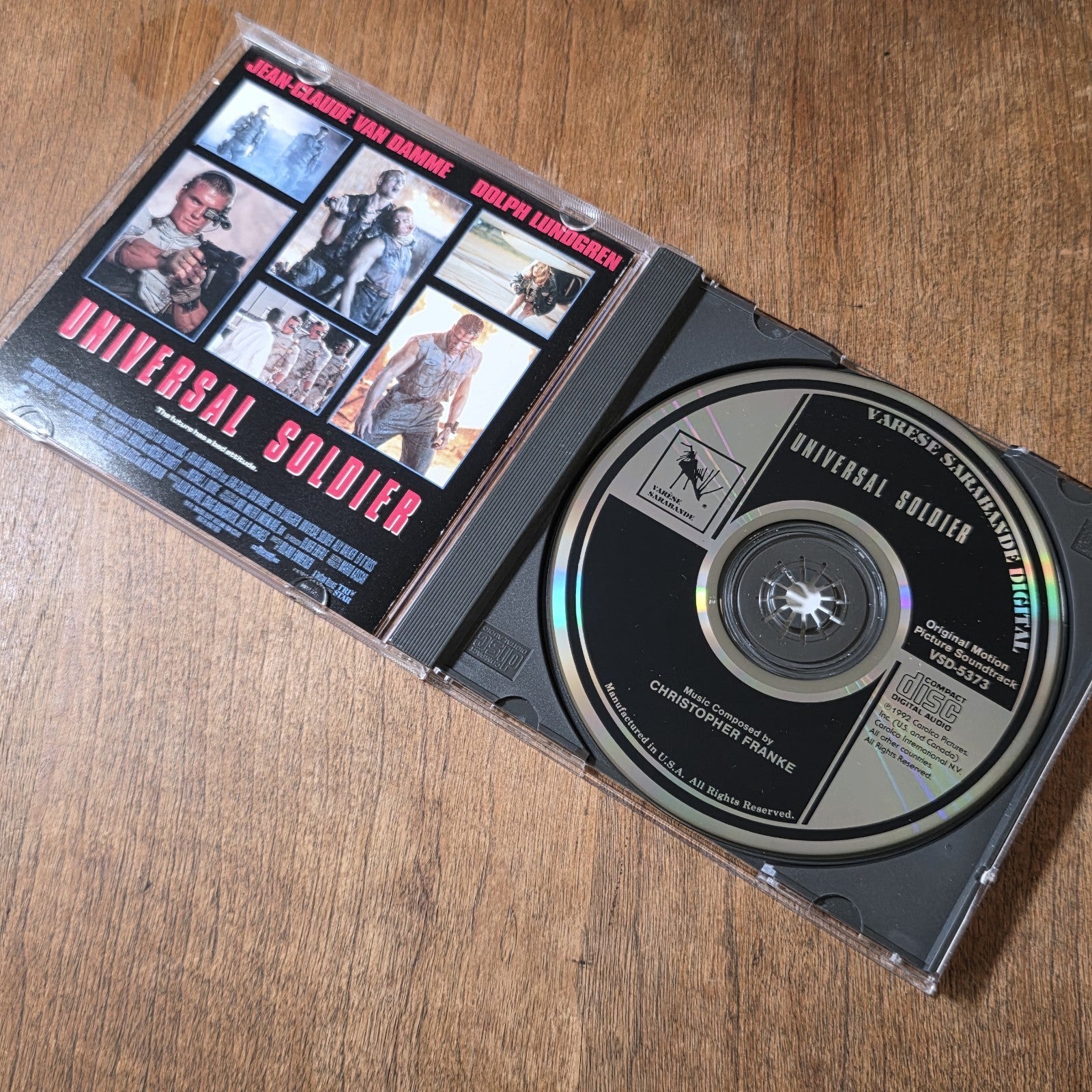 Universal Soldier - Original Motion Picture CD Movie Soundtrack 1992 Sci-Fi HTF