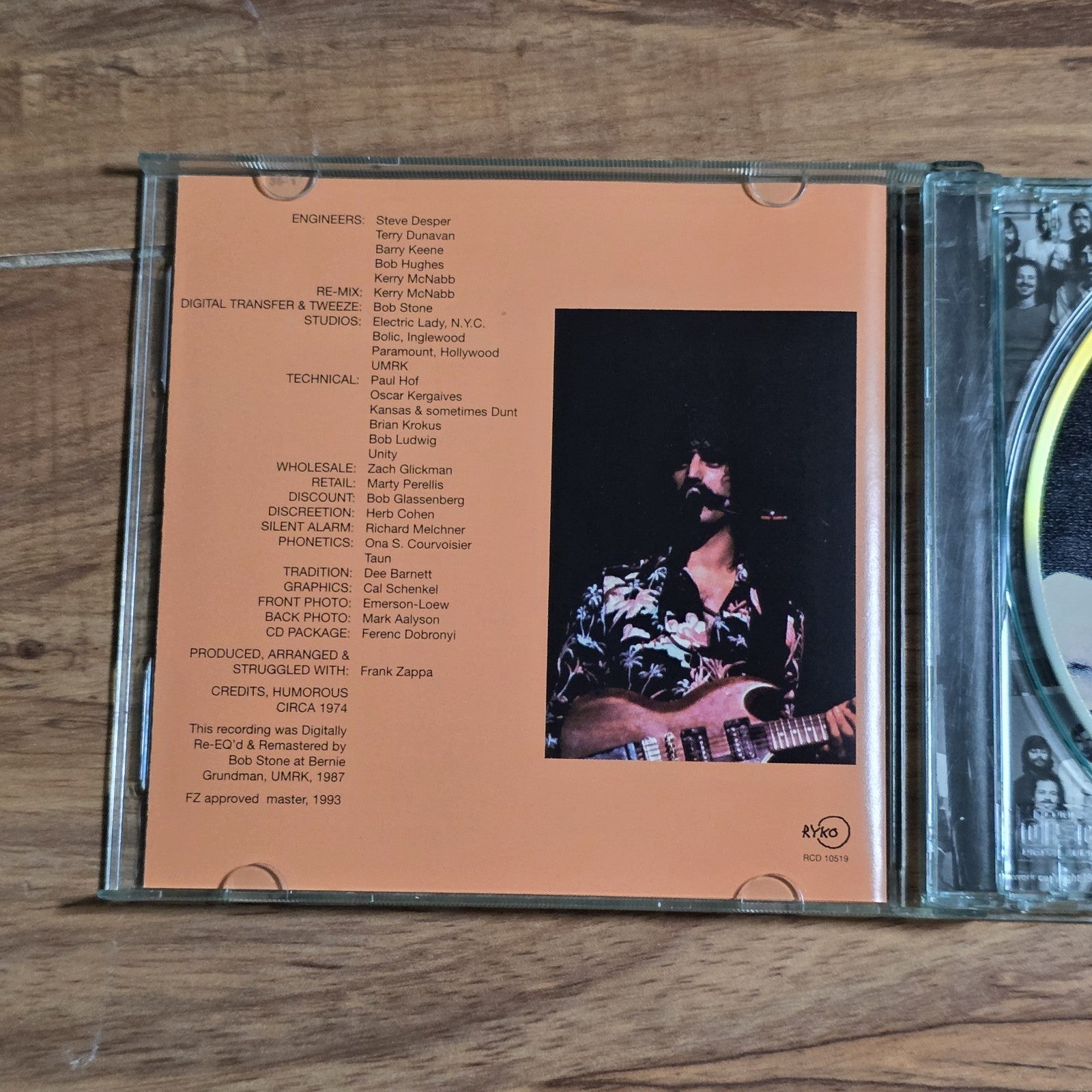 Frank Zappa - Apostrophe (') CD Album 1974 Avant-Garde Rock Rykodisc