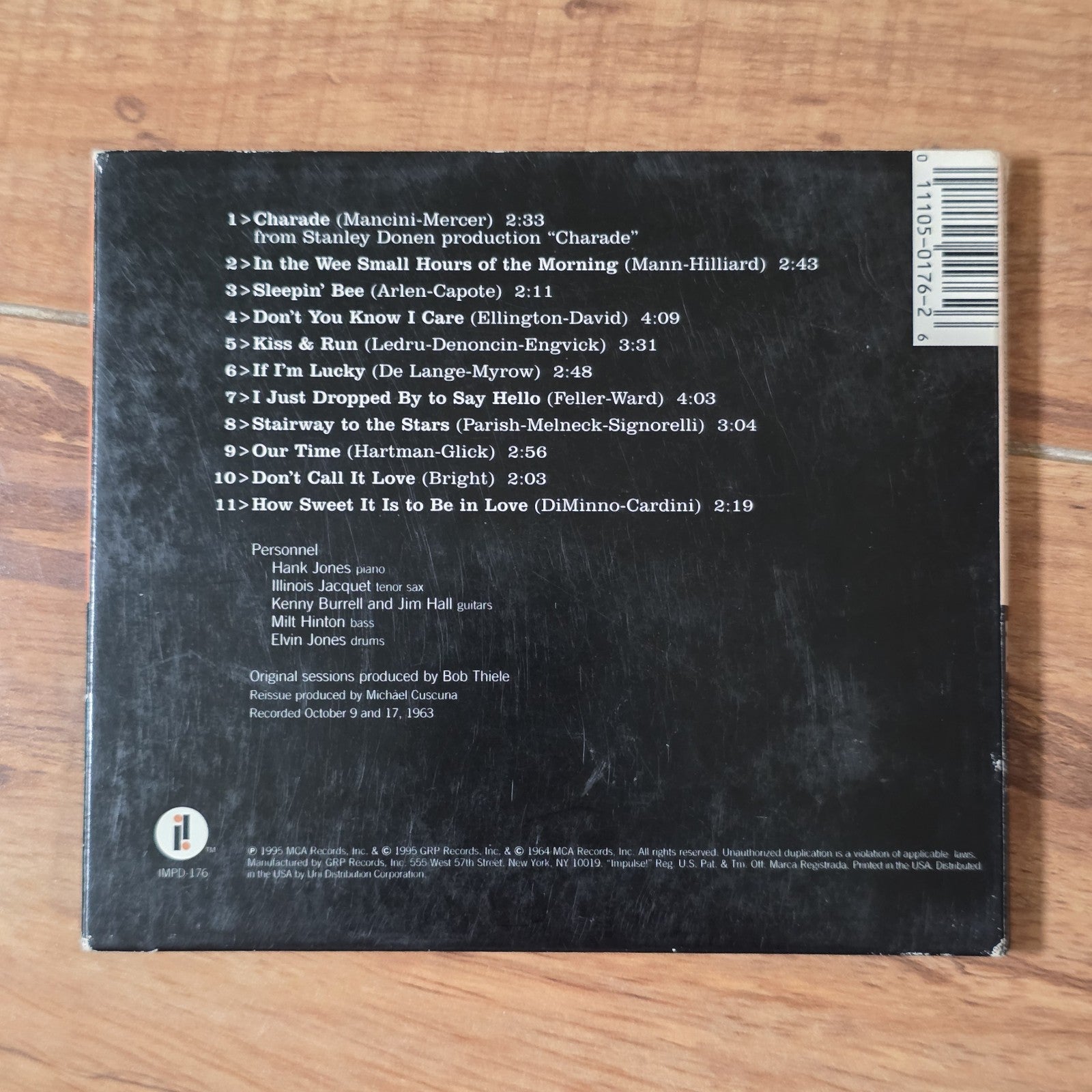 Johnny Hartman - I Just Dropped By To Say Hello CD 1995 Impulse Jazz