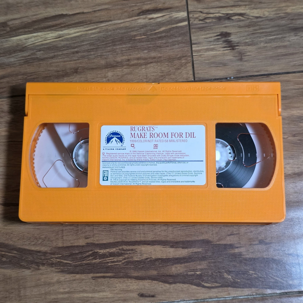 Rugrats Make Room For Dil VHS 1998 Nickelodeon Cartoon