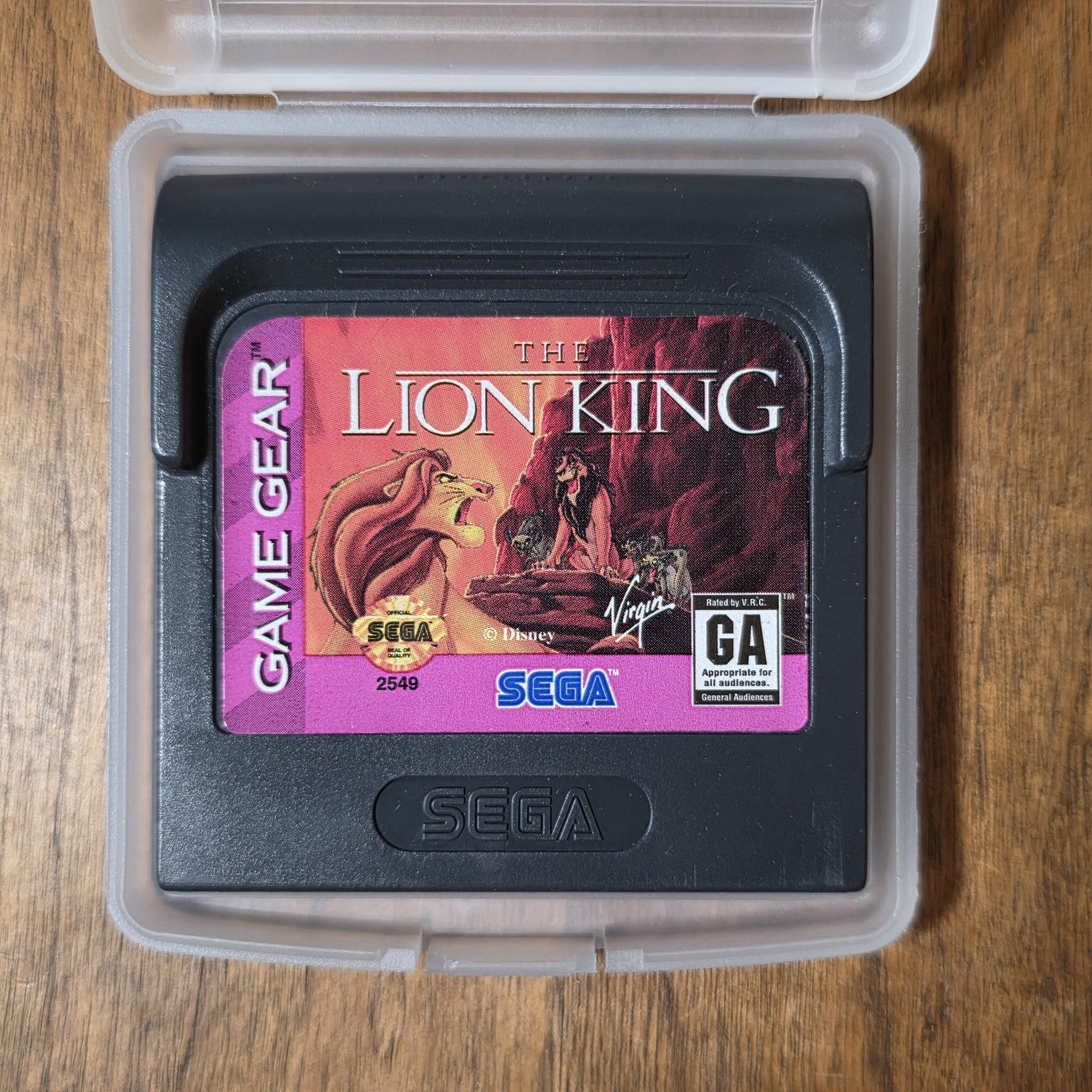The Lion King 1995 Sega Game Gear Virgin Games Platformer Disney Cartridge Only
