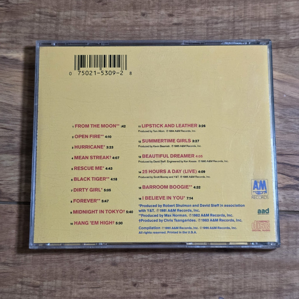 Y&T - Best Of 1981-1985 CD Compilation 1990 Hard Rock Heavy Metal