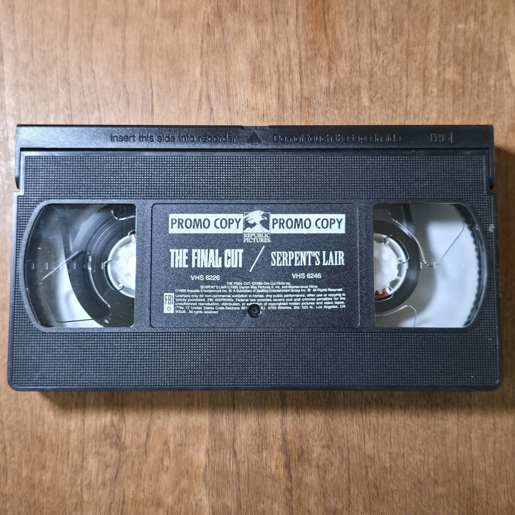 Serpent's Lair VHS 1996 Thriller Republic Pictures Screener Promo Demo