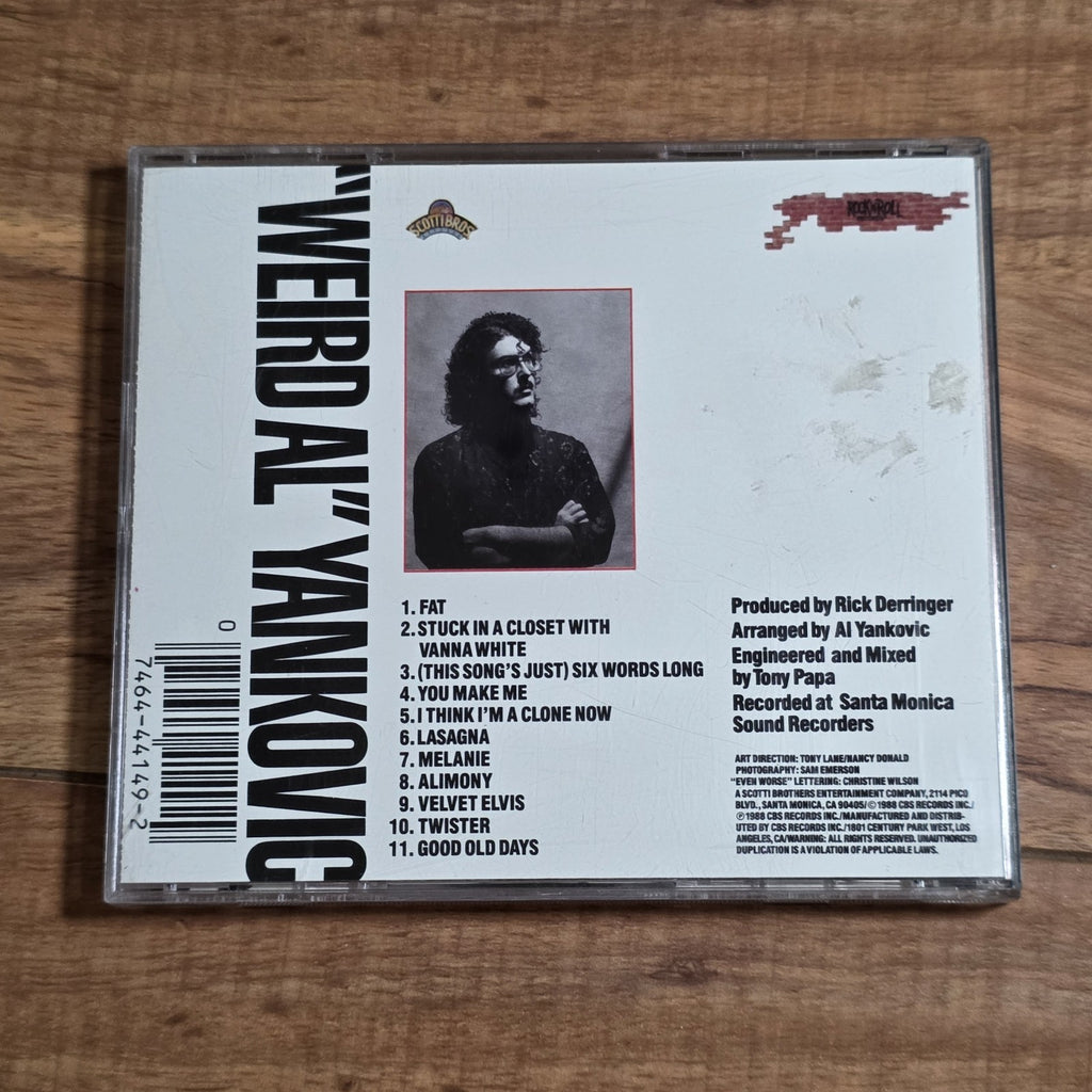 Weird Al Yankovic - Even Worse CD Album 1988 Comedy Rock HTF