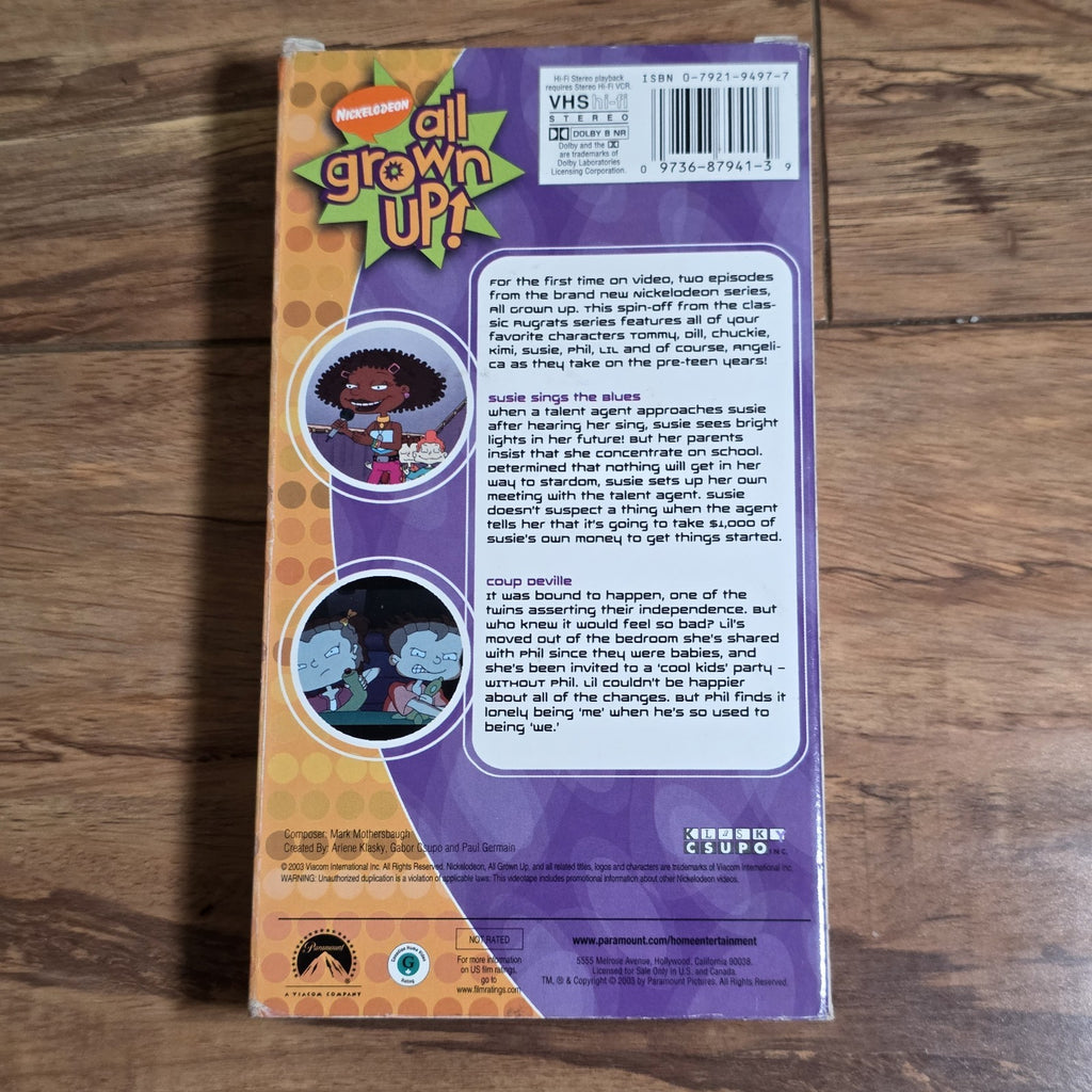 Rugrats All Grown Up Growing Up Changes Everything VHS 2003 Nickelodeon Cartoon