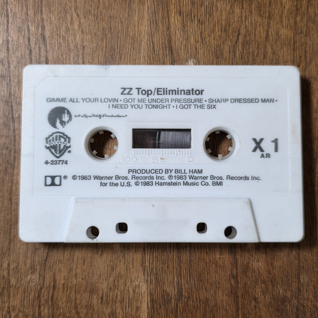 ZZ Top - Eliminator Cassette Album 1983 Blues Rock