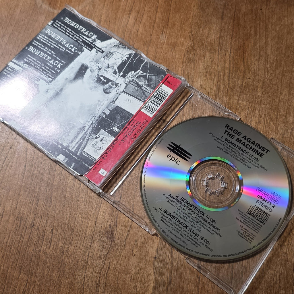 Rage Against The Machine - Bombtrack CD Single 1993 Rap Metal HTF