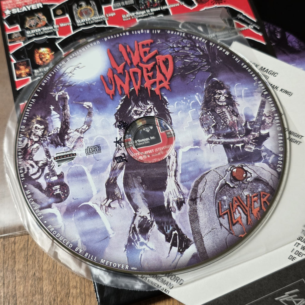 Slayer - Live Undead CD Album 1984 Thrash Metal Japan Import Obi Rare HTF